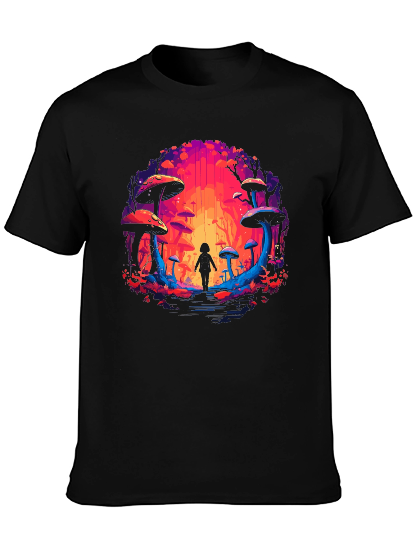 Mystical Mushroom Forest Graphic Tee