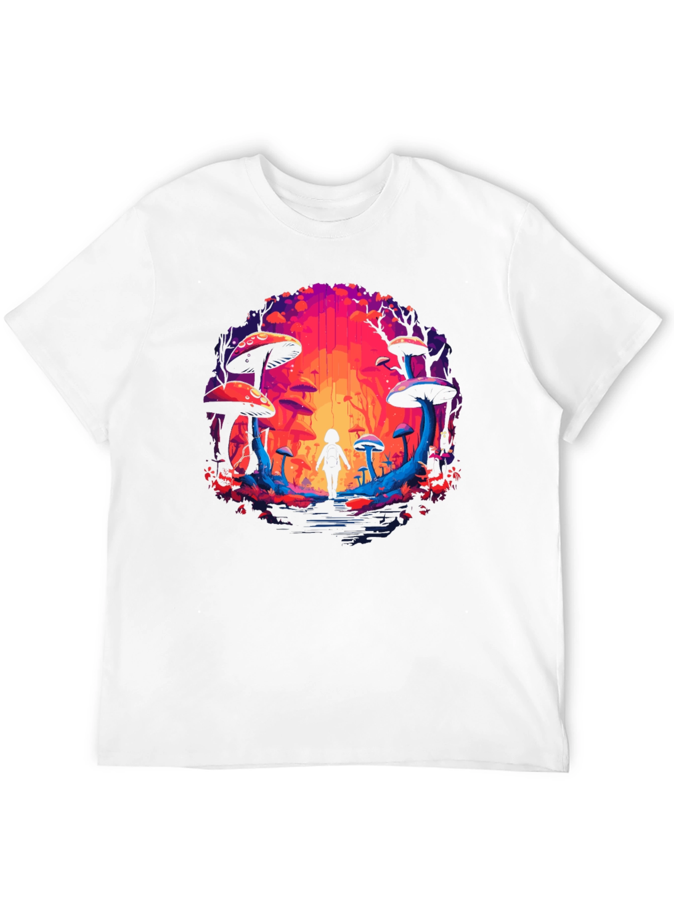 Mystical Mushroom Forest Graphic Tee