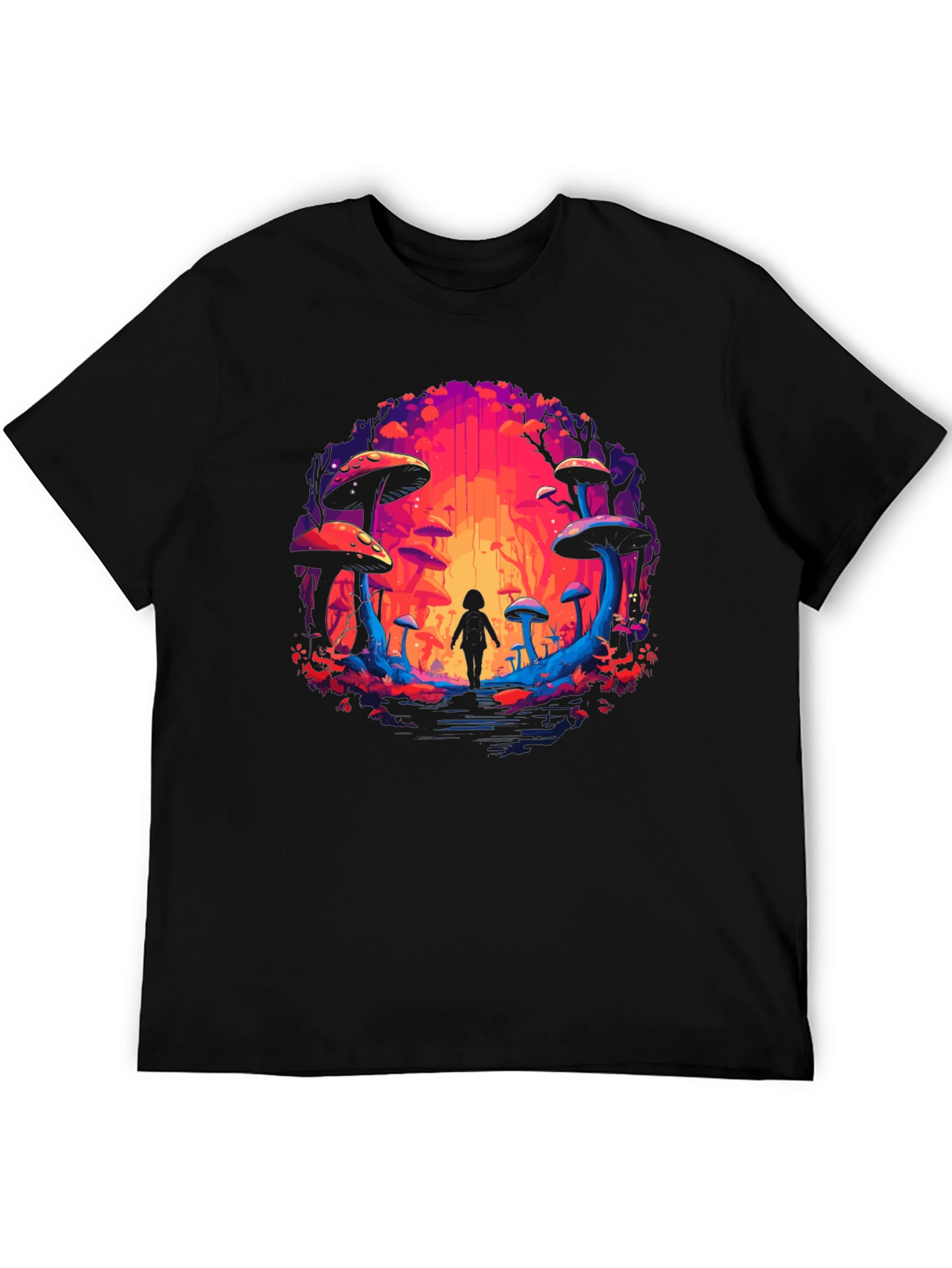 Mystical Mushroom Forest Graphic Tee