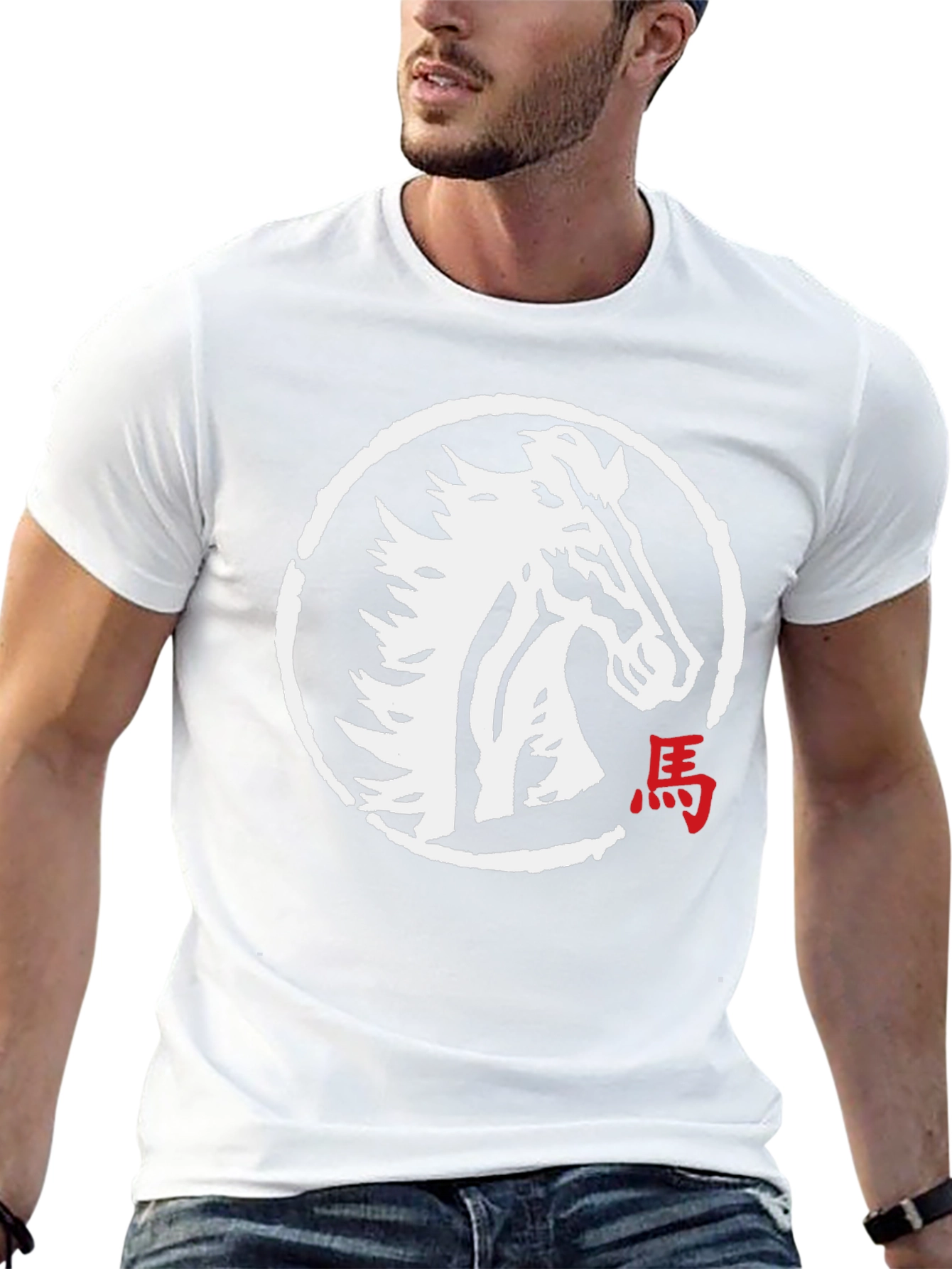 Horse Graphic Black Tee