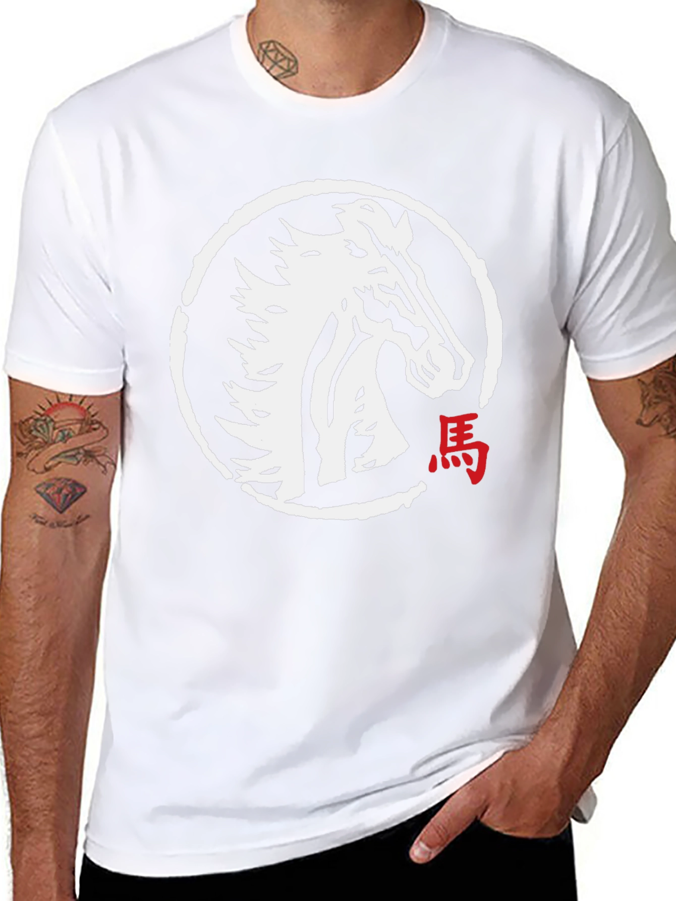 Horse Graphic Black Tee