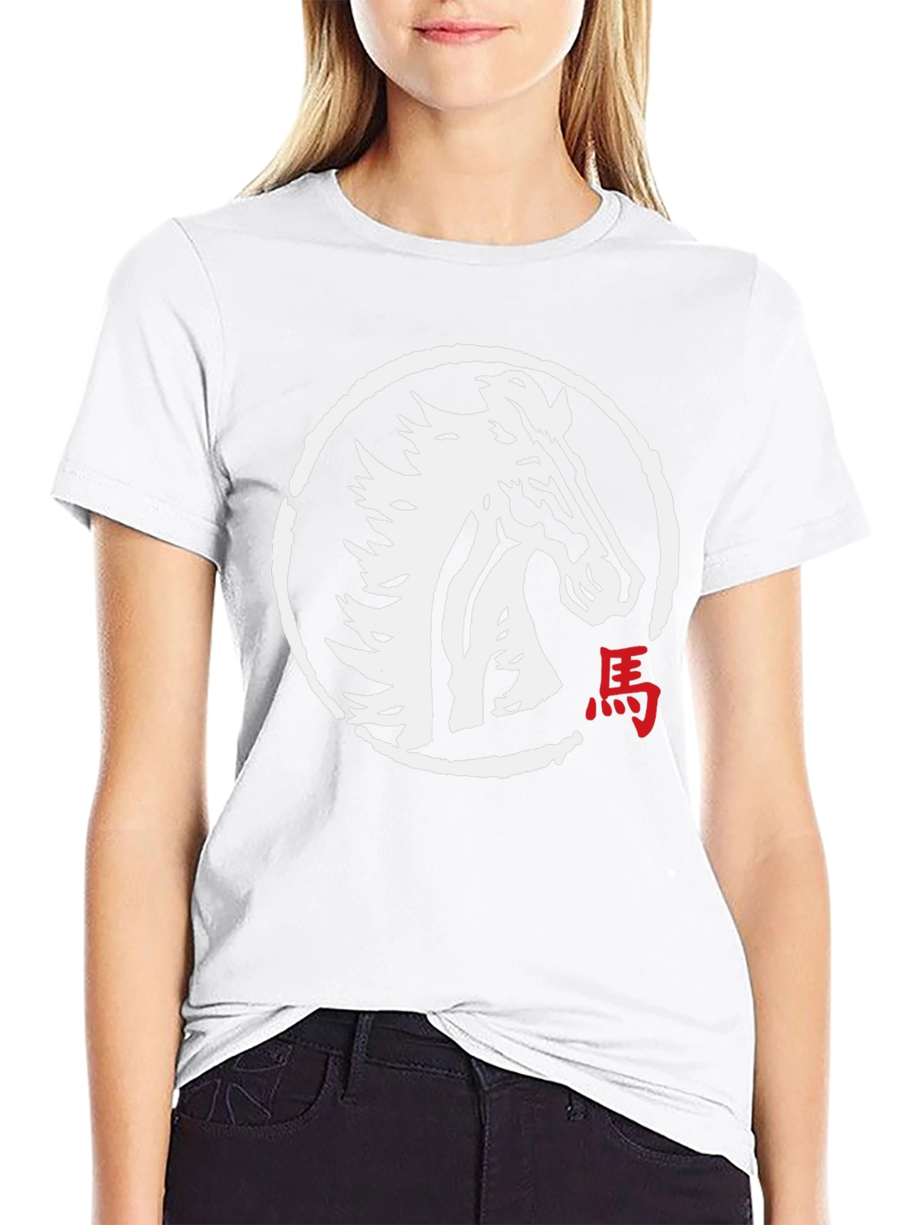 Horse Graphic Black Tee
