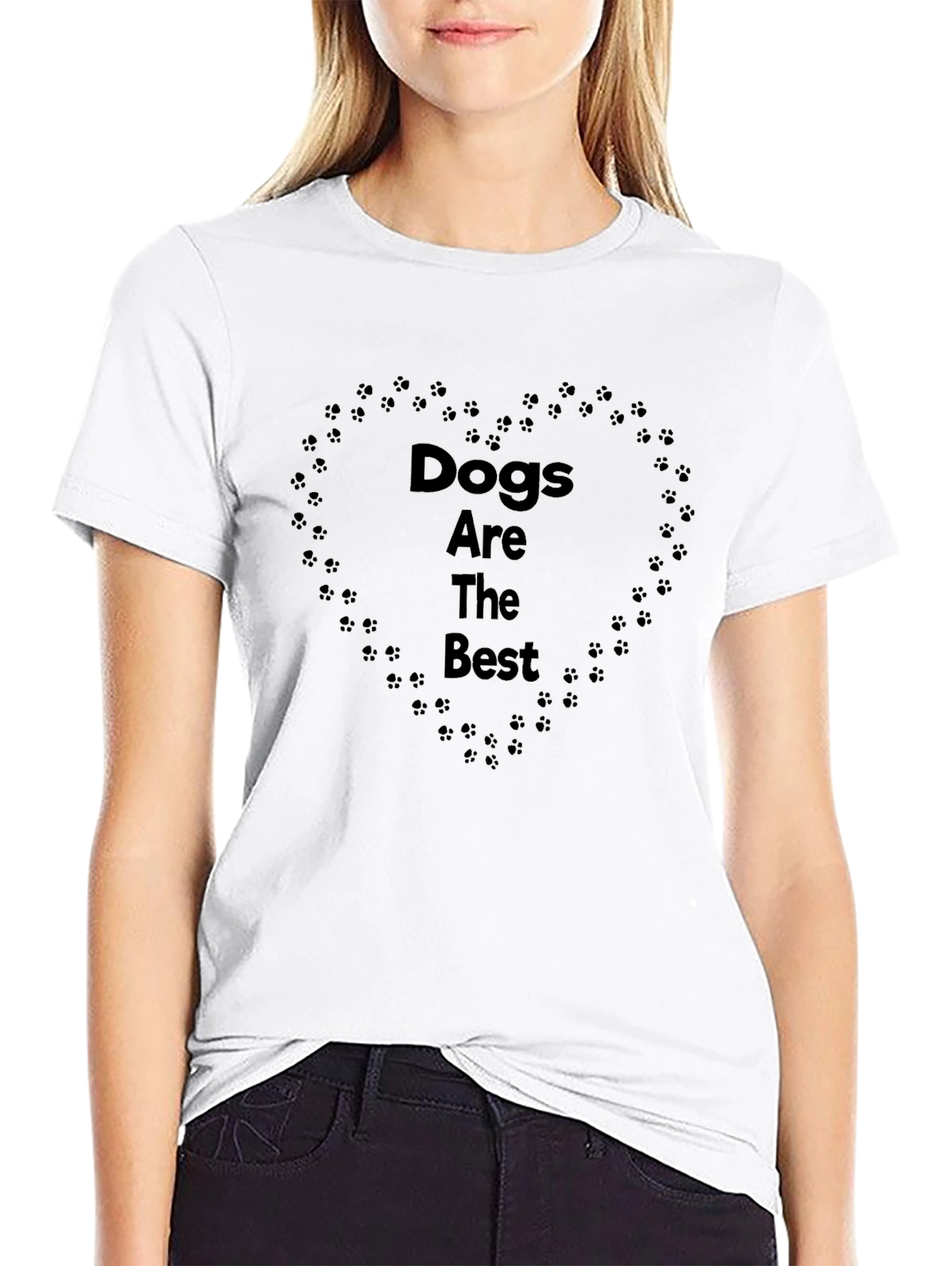 Dogs Are The Best Black T-Shirt