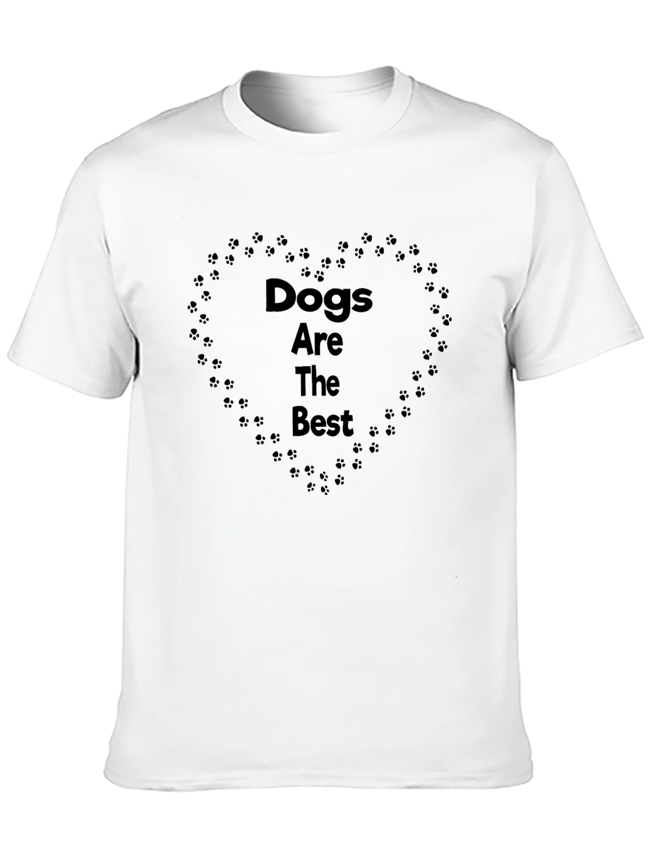 Dogs Are The Best Black T-Shirt