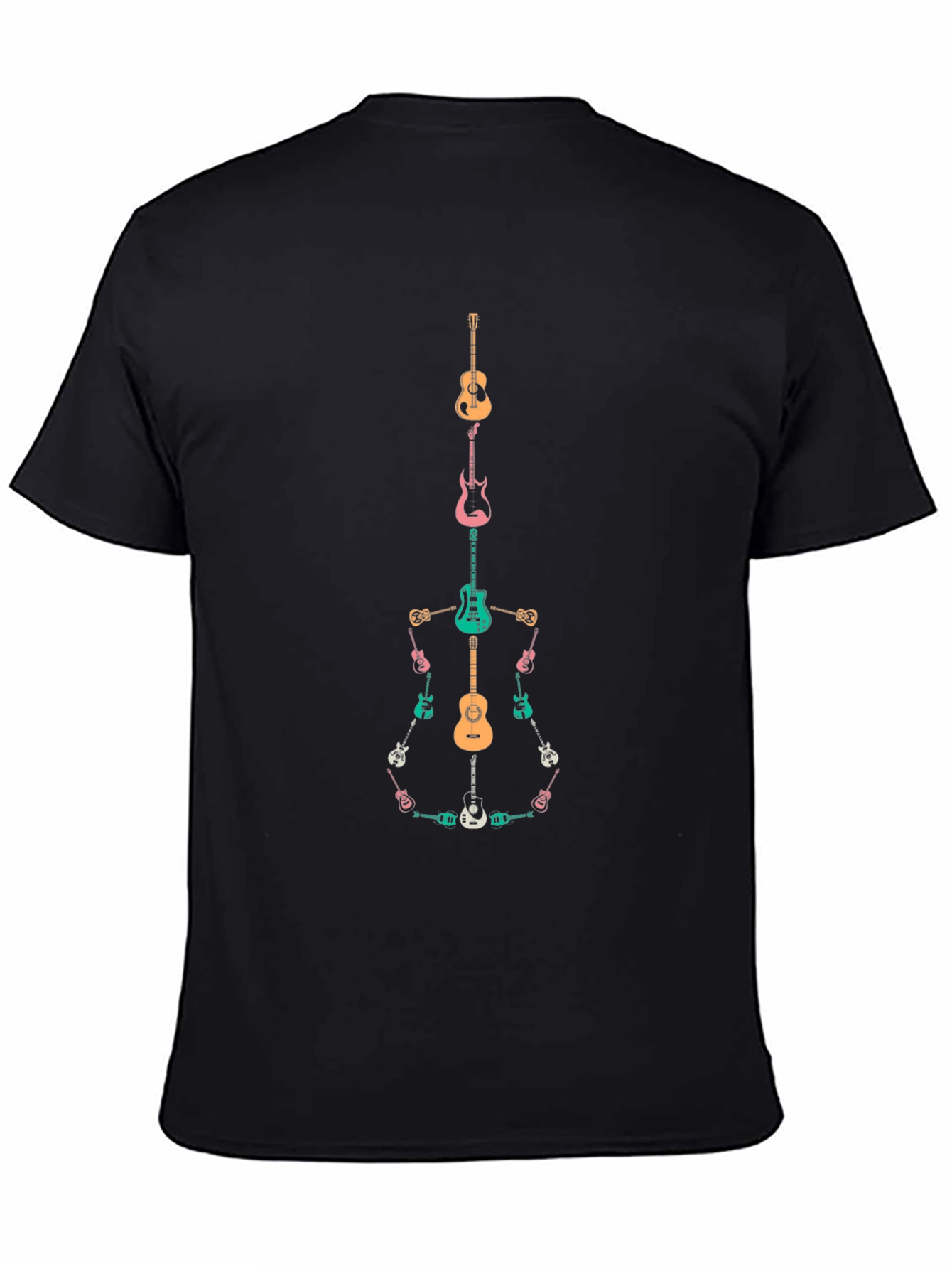 Guitar Skeleton T-Shirt Music Lover Tee