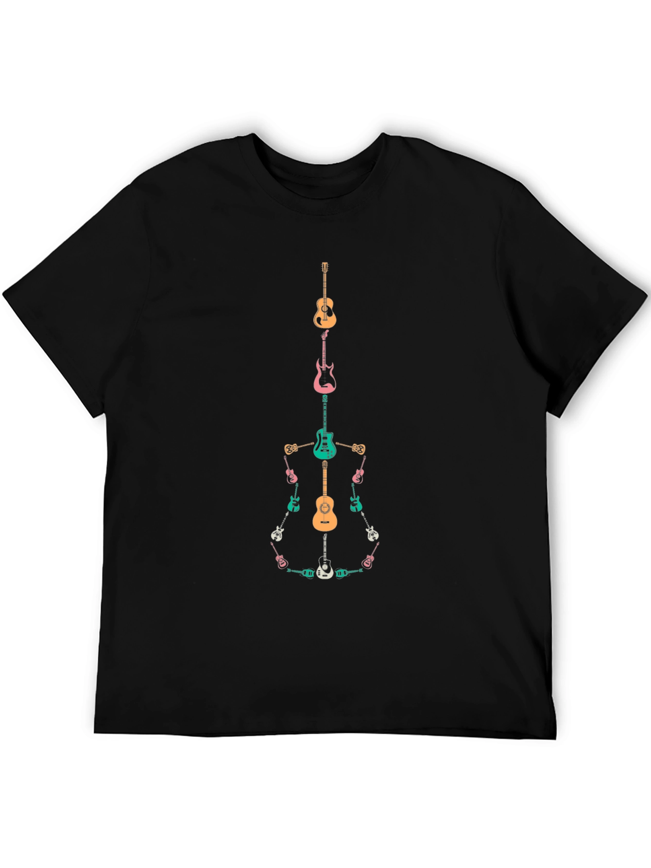 Guitar Skeleton T-Shirt Music Lover Tee