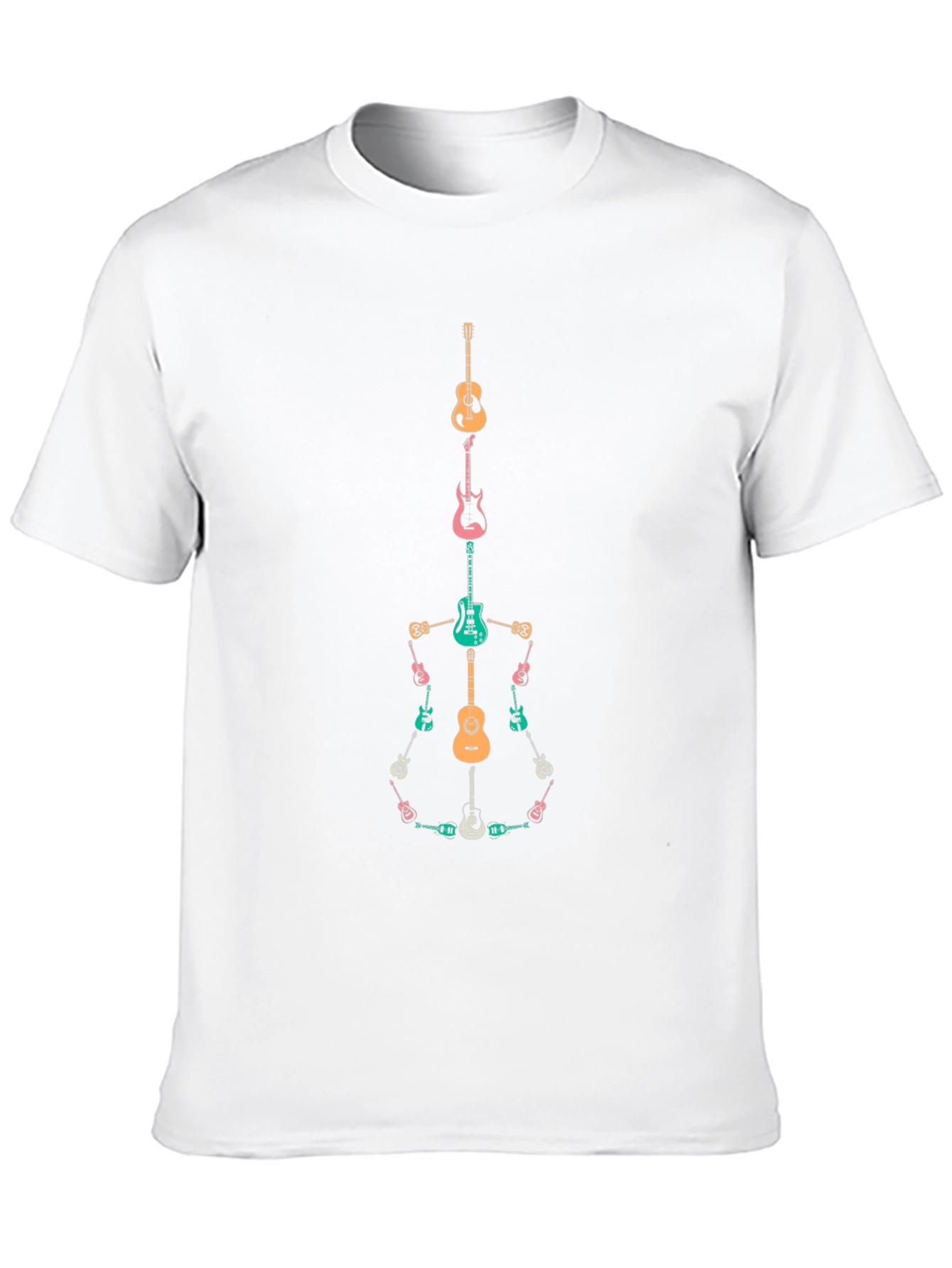 Guitar Skeleton T-Shirt Music Lover Tee