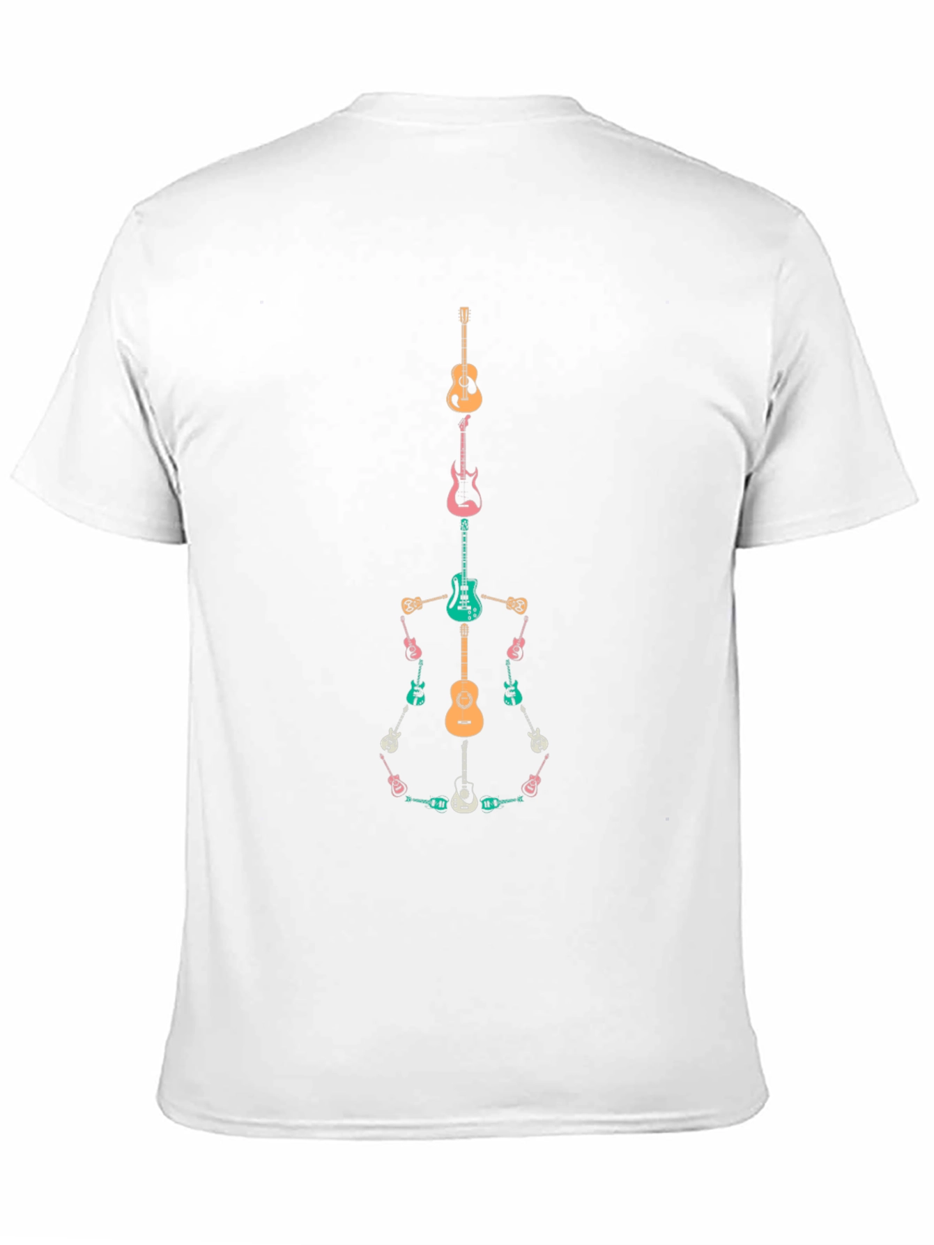 Guitar Skeleton T-Shirt Music Lover Tee