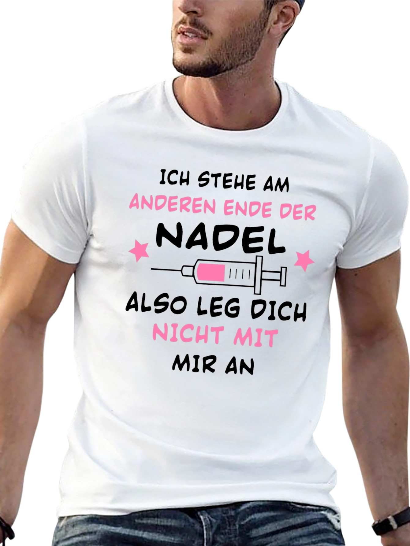 Ich Stehe Am Anderen Ende Der Nadel T-Shirt