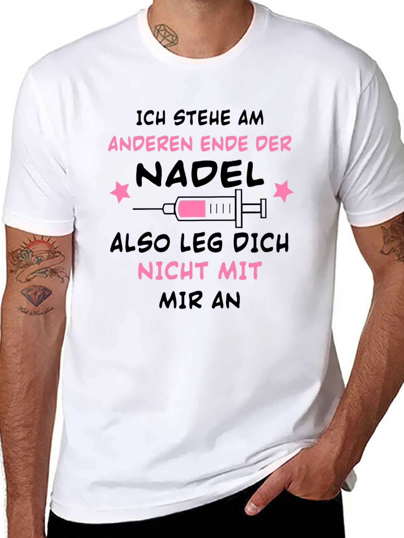 Ich Stehe Am Anderen Ende Der Nadel T-Shirt