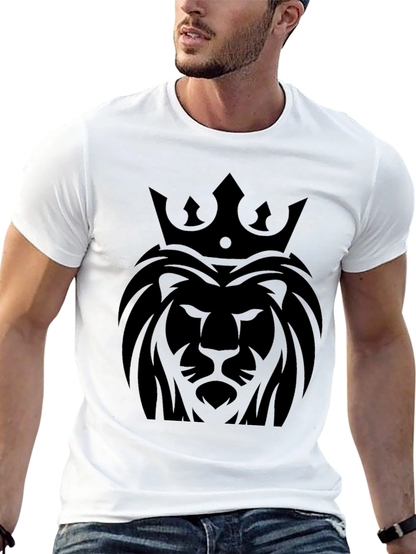 Lion King Graphic T-Shirt - Premium Black Tee