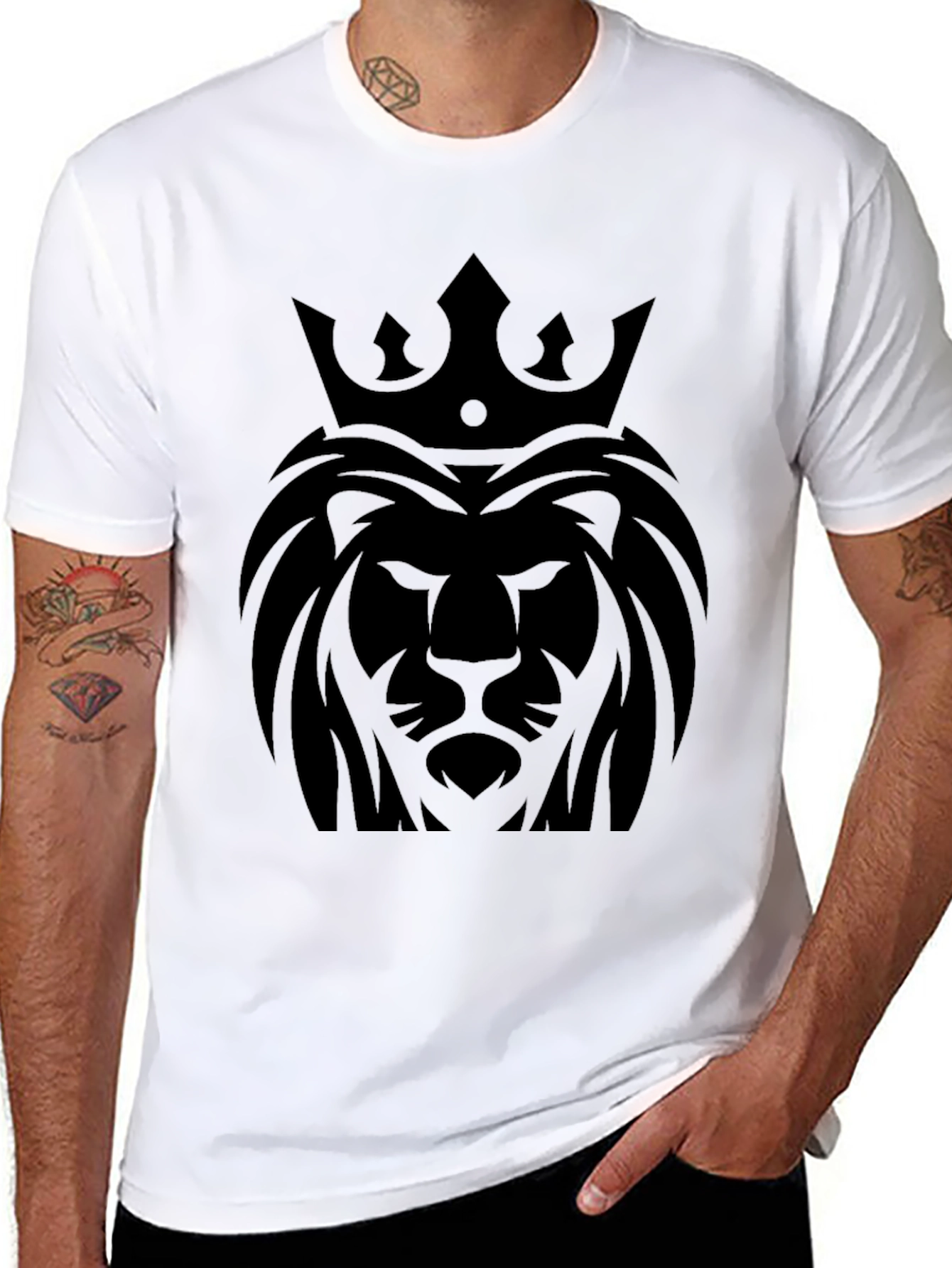 Lion King Graphic T-Shirt - Premium Black Tee
