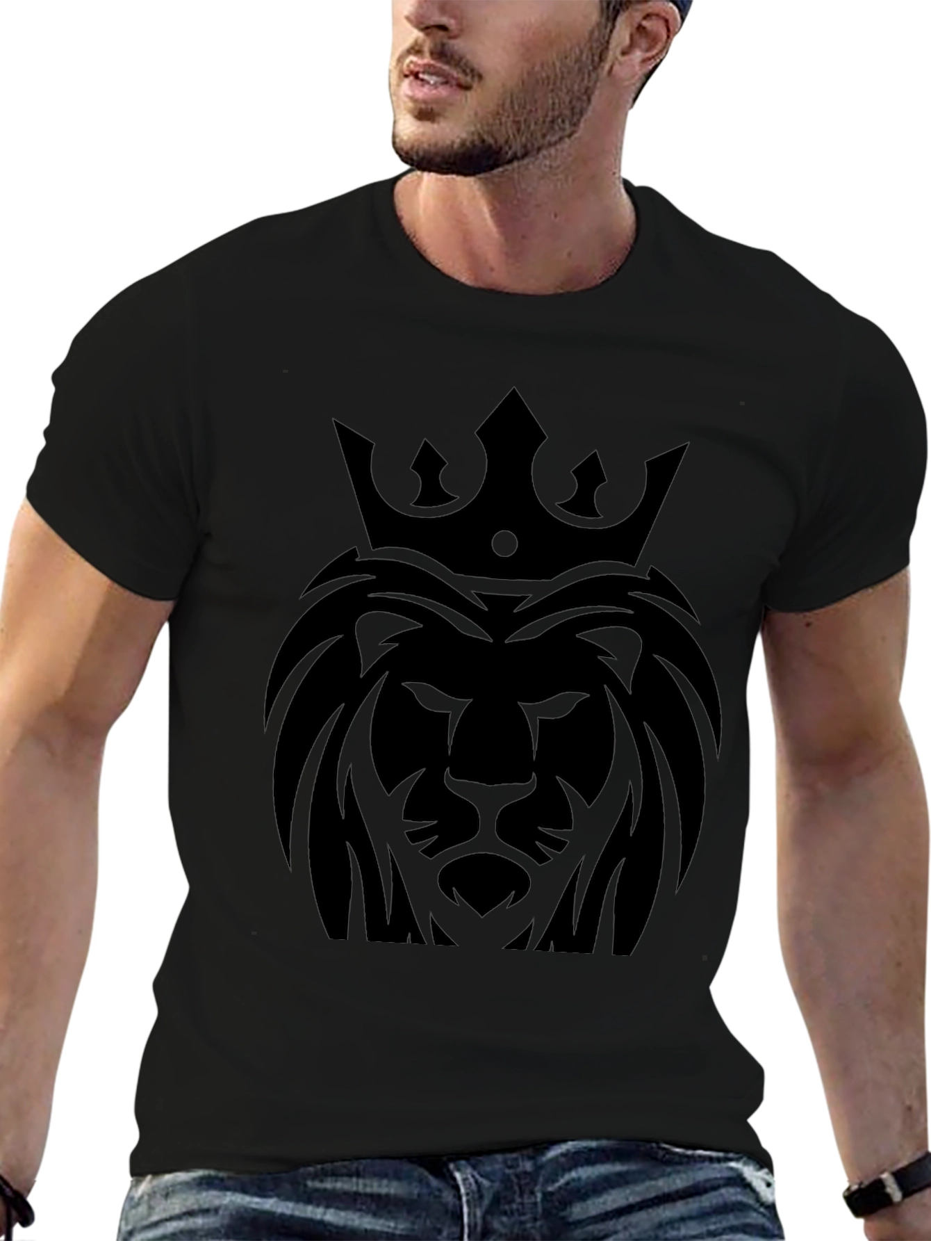 Lion King Graphic T-Shirt - Premium Black Tee
