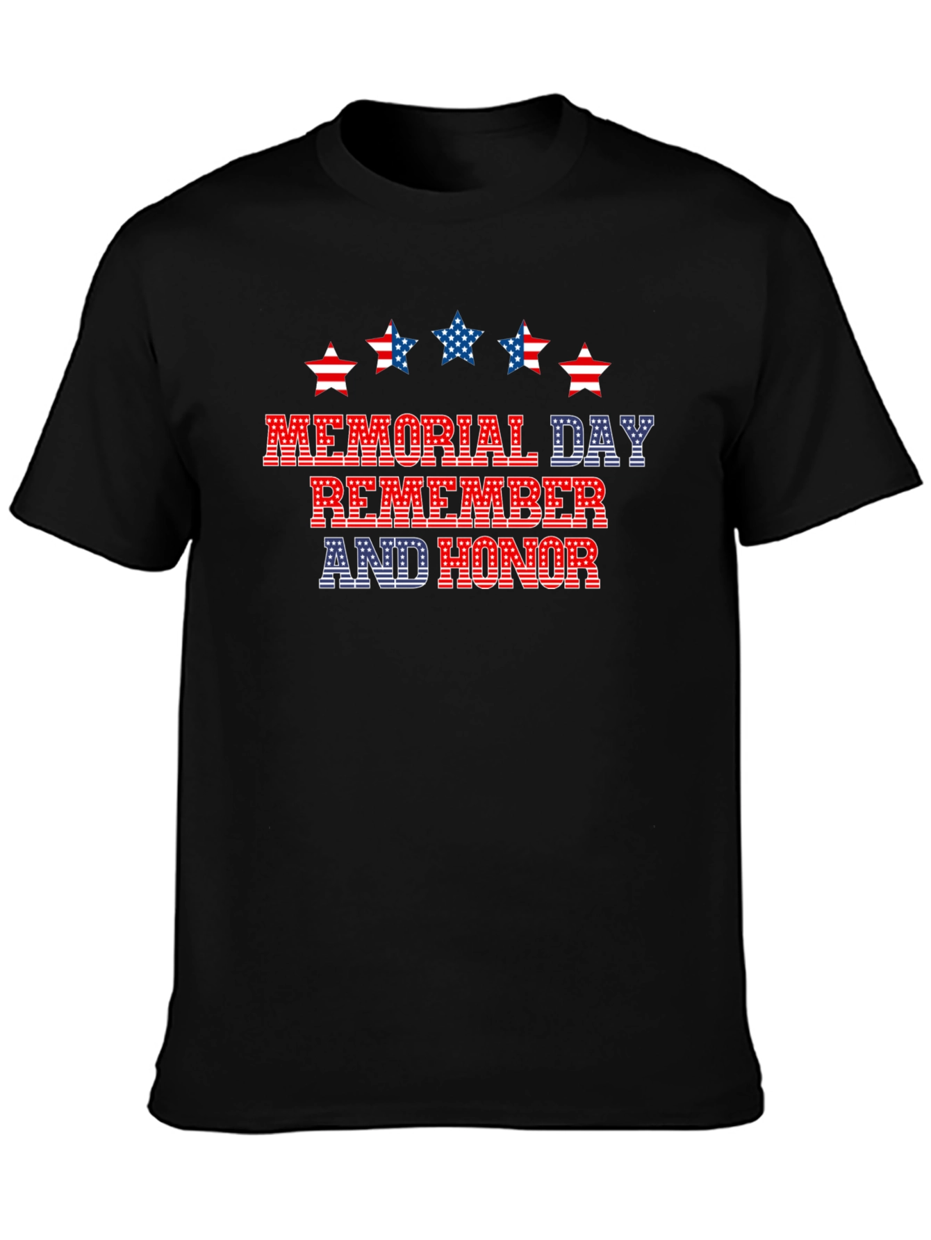 Memorial Day Remember and Honor Patriotic T-Shirt