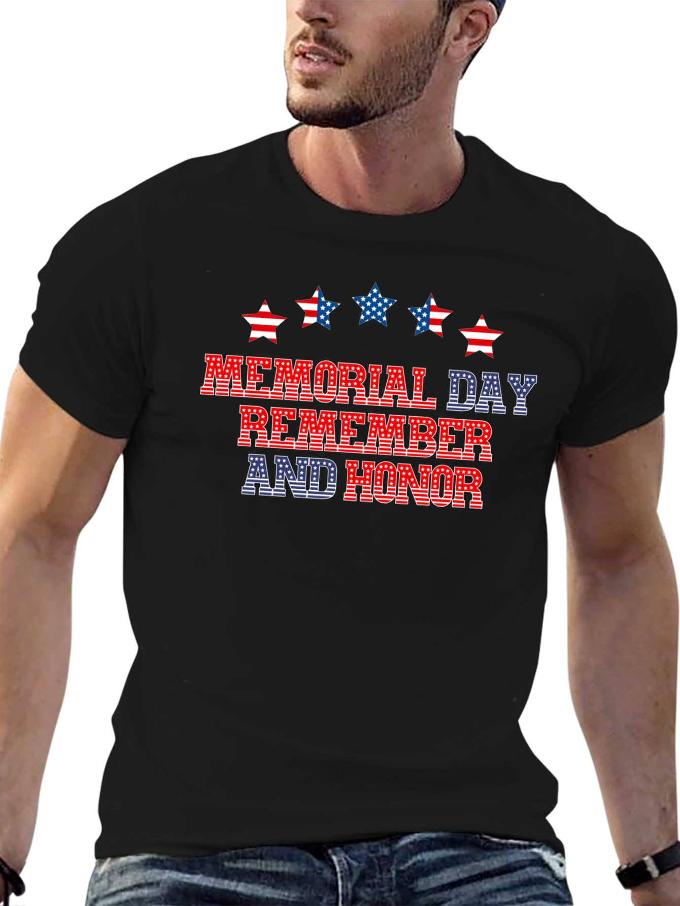 Memorial Day Remember and Honor Patriotic T-Shirt