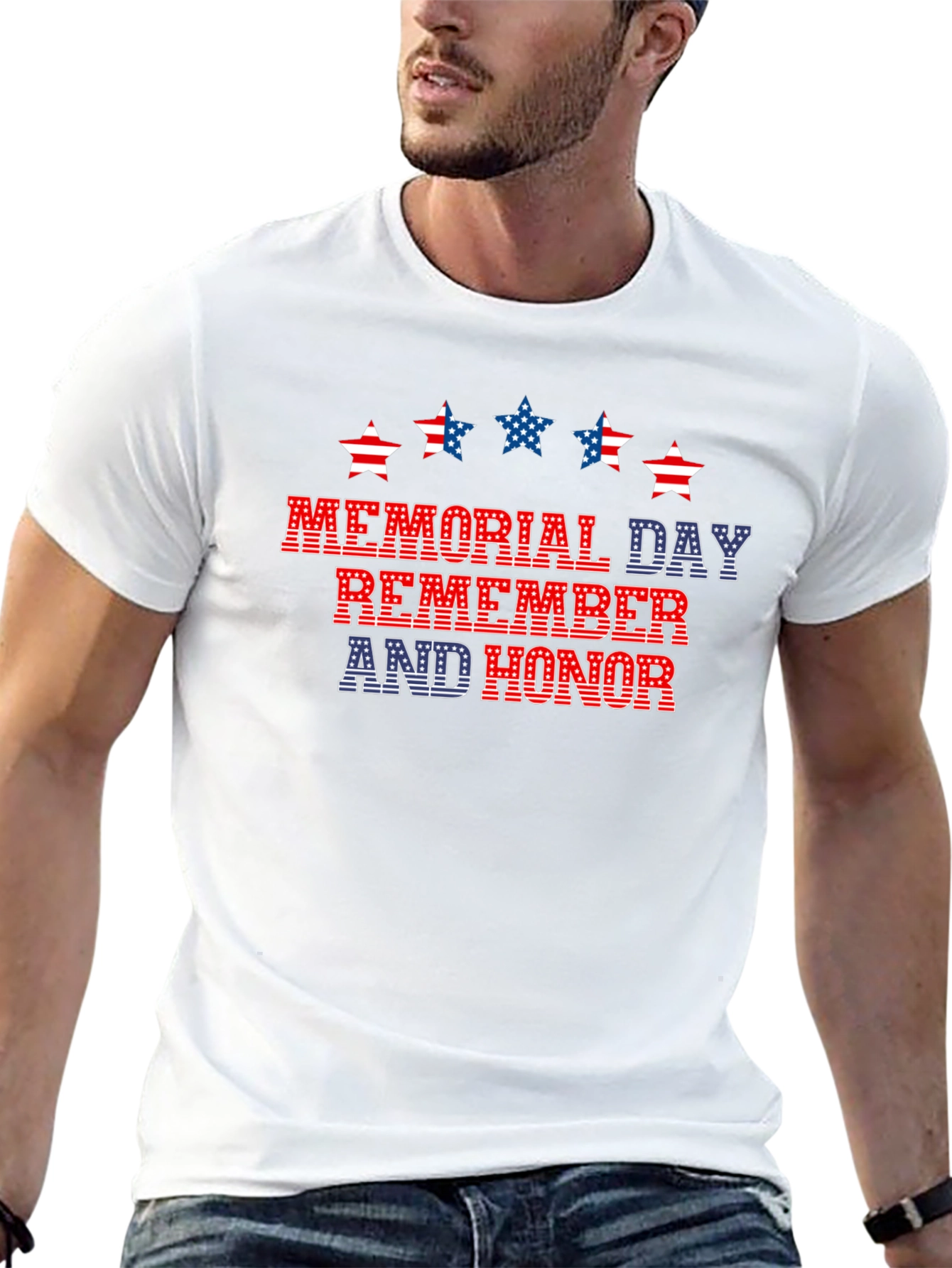 Memorial Day Remember and Honor Patriotic T-Shirt
