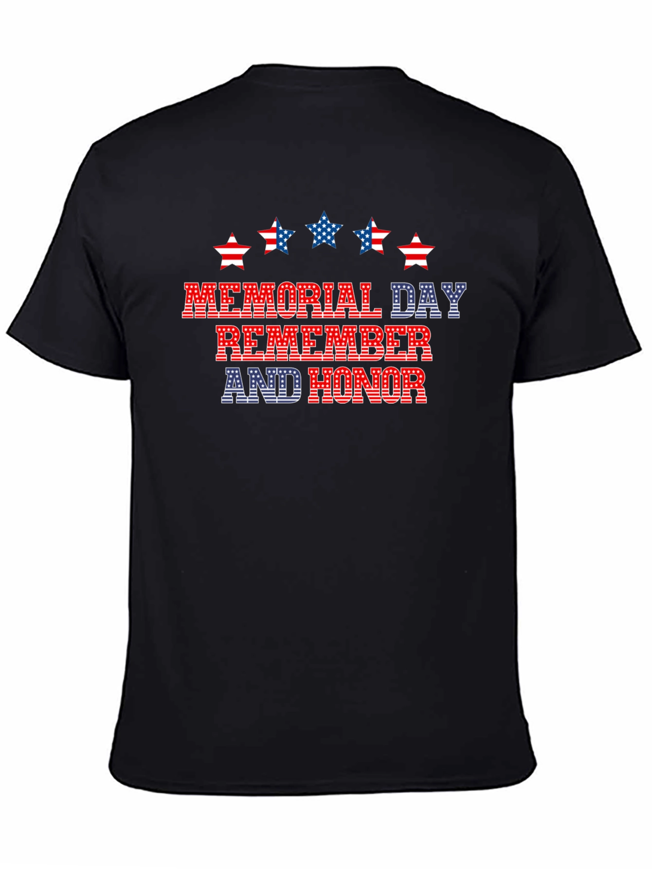 Memorial Day Remember and Honor Patriotic T-Shirt