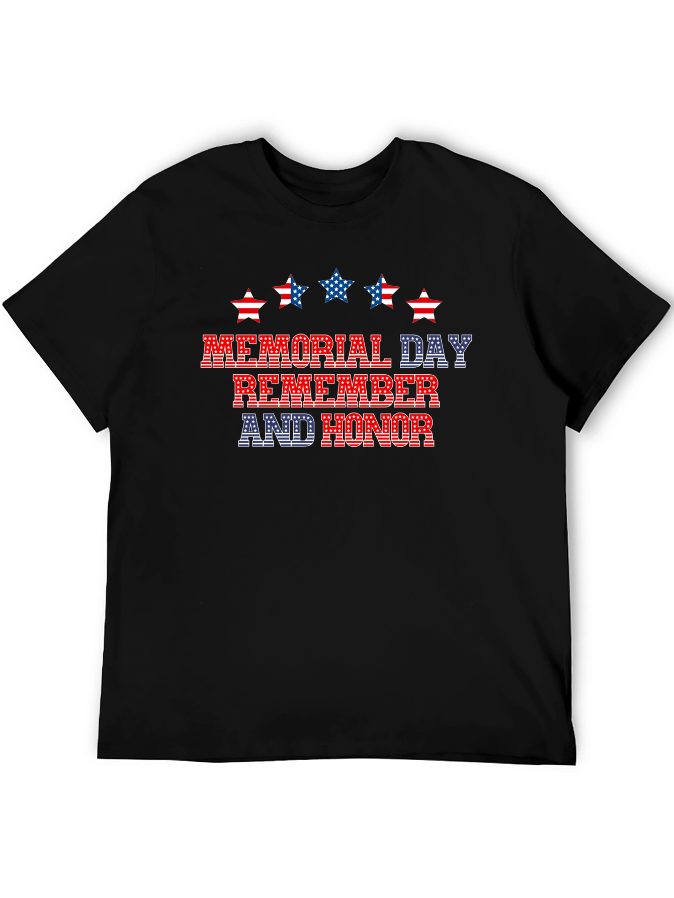 Memorial Day Remember and Honor Patriotic T-Shirt