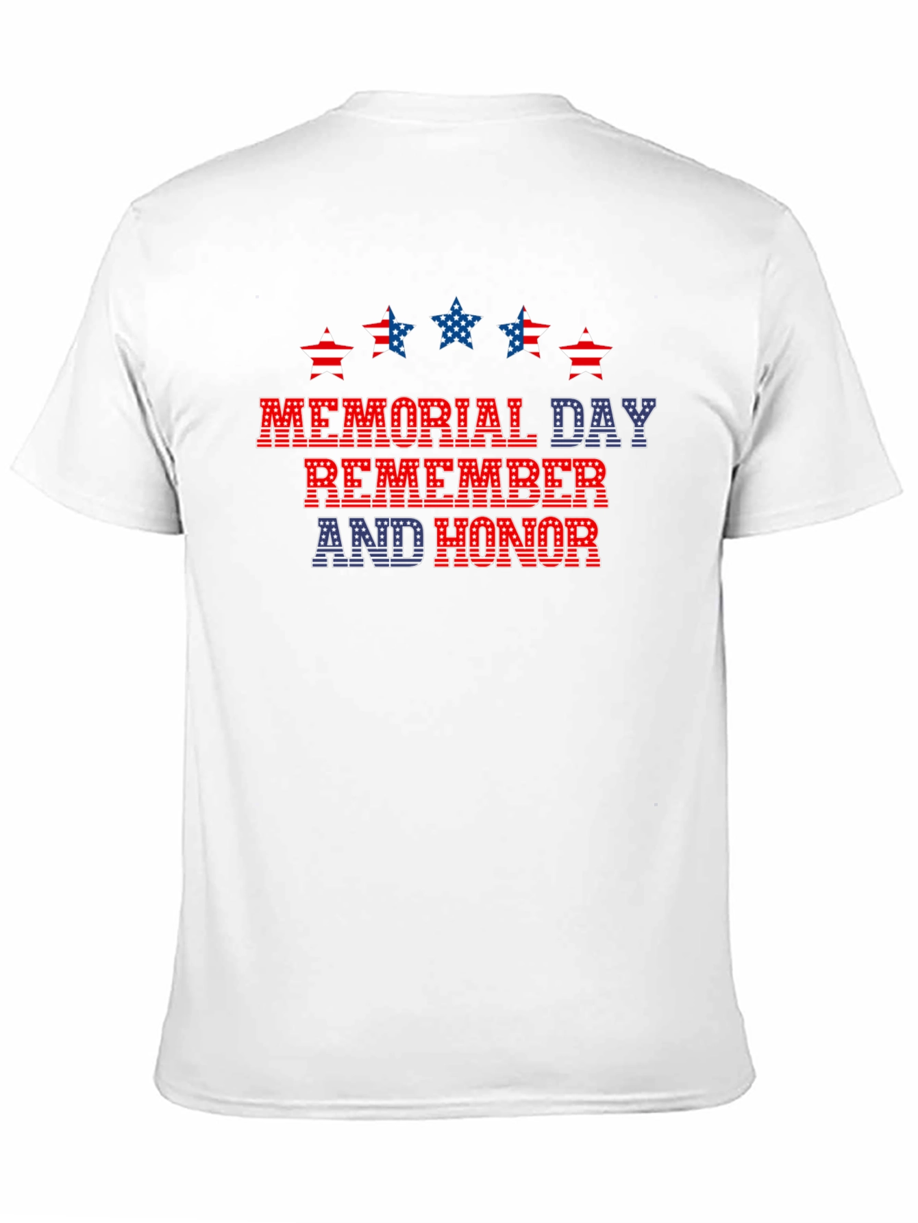Memorial Day Remember and Honor Patriotic T-Shirt