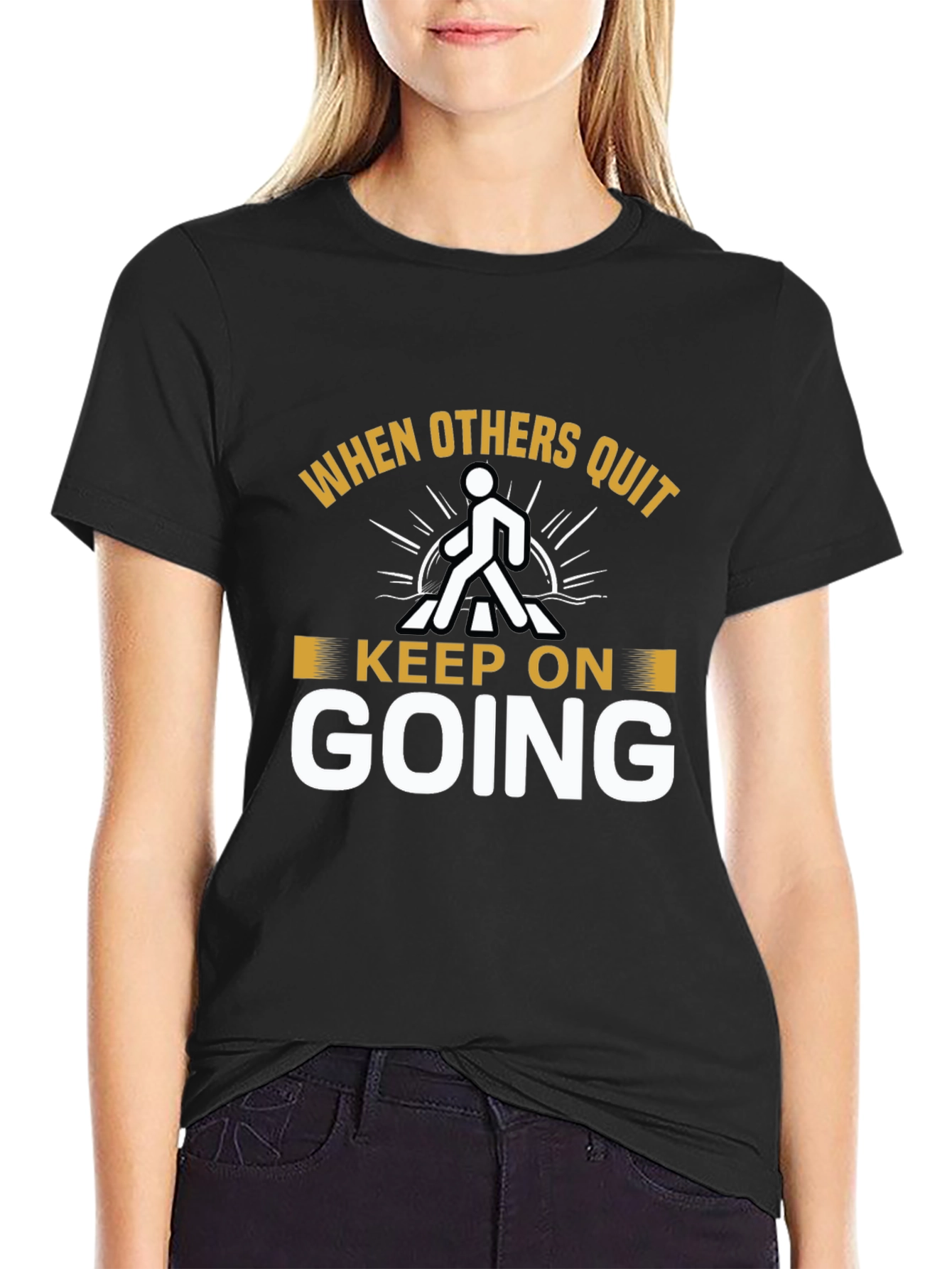 Inspirational Graphic T-Shirt - Keep On Going