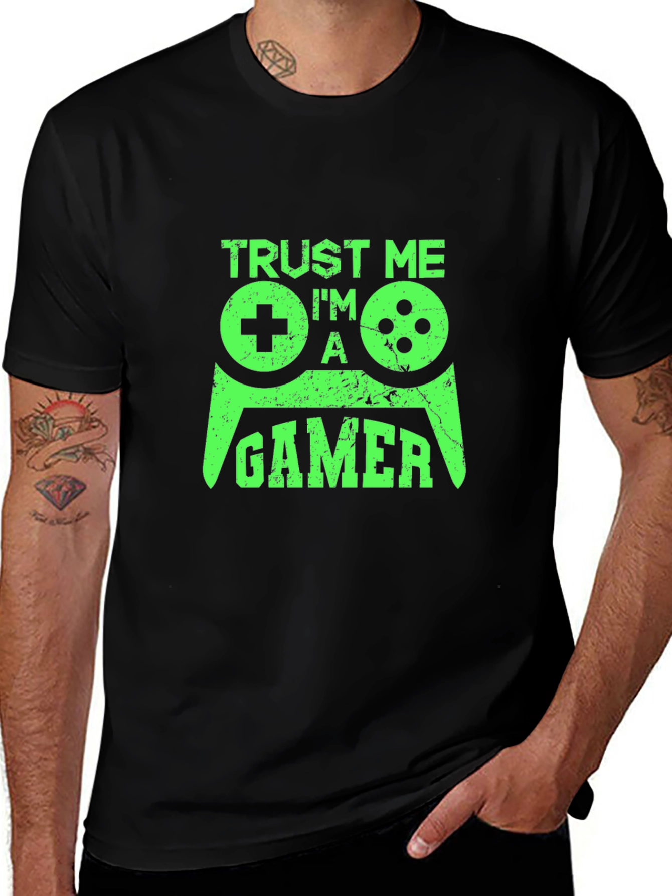 Trust Me Im a Gamer Black T-Shirt