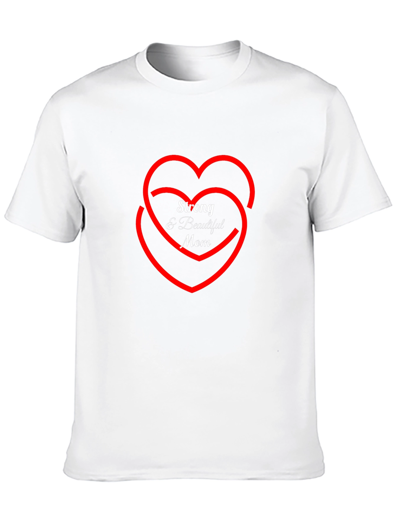 Strong & Beautiful Mom Graphic Tee - Black