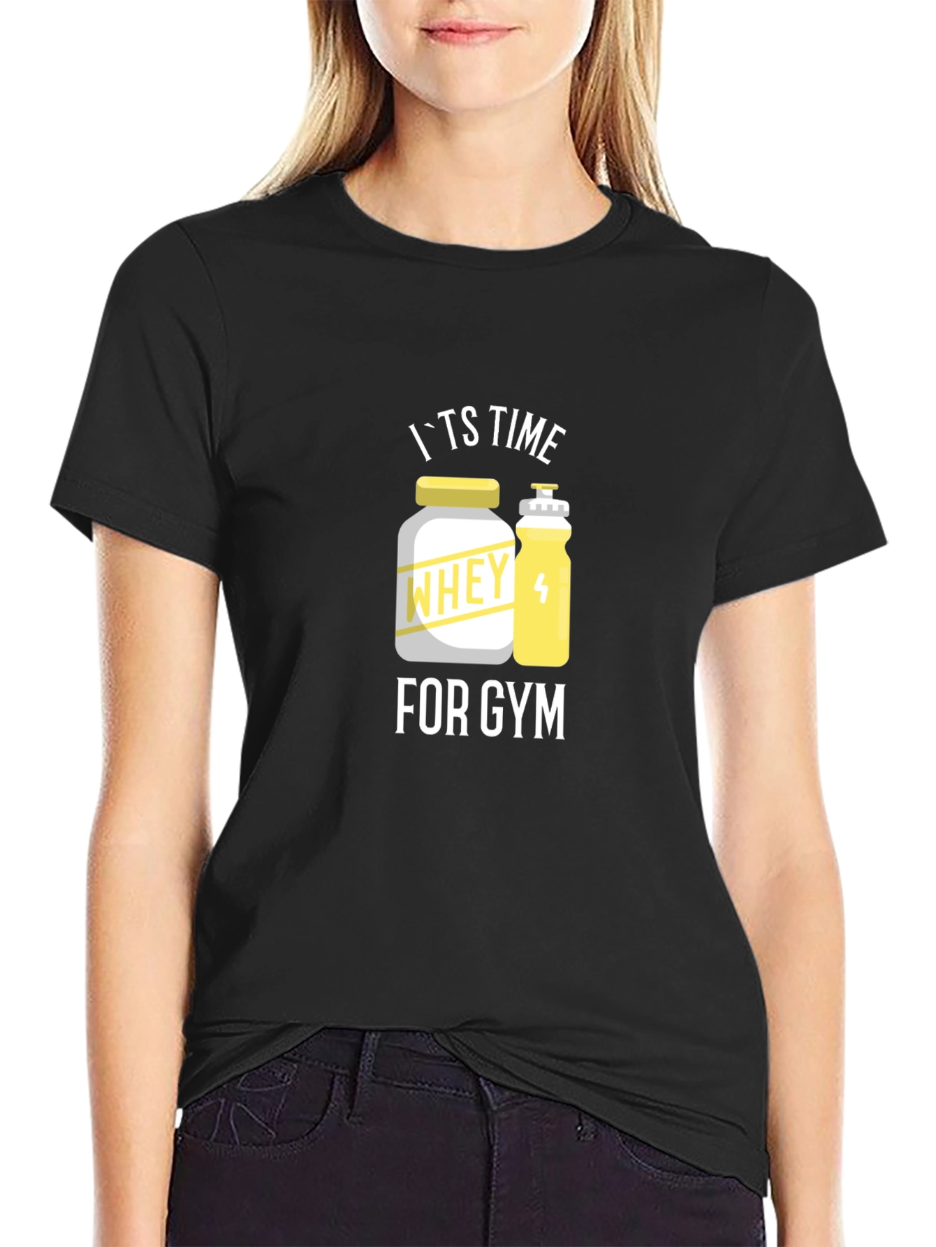 Its Time for Gym T-Shirt - Black