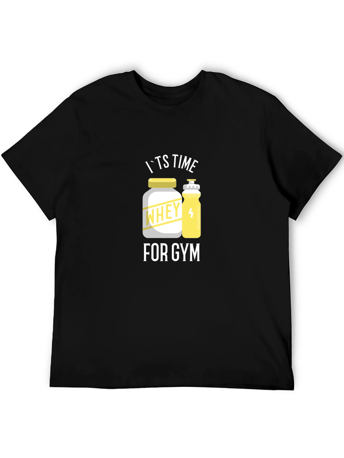 Its Time for Gym T-Shirt - Black