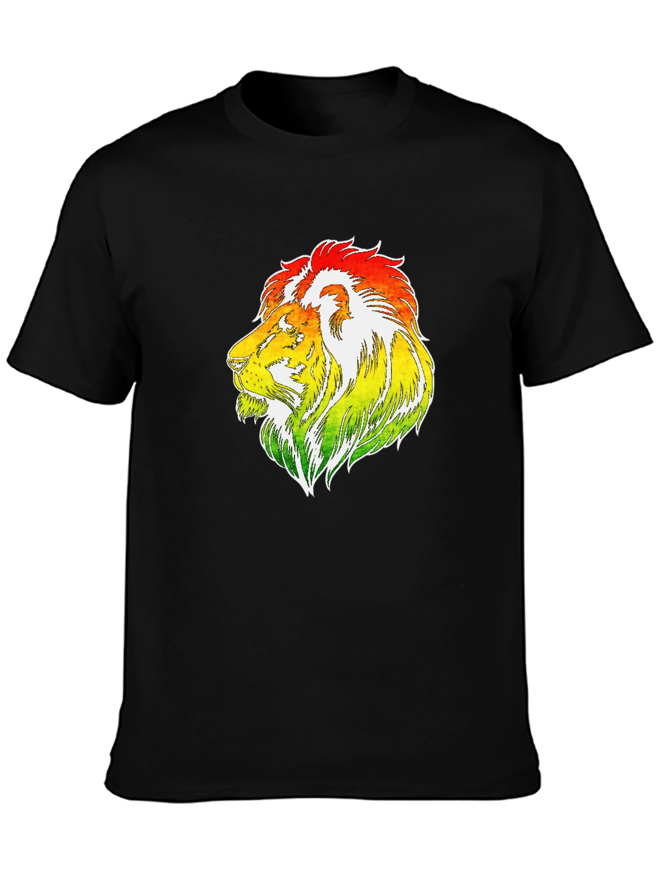 Rasta Lion Graphic T-Shirt - Reggae Style