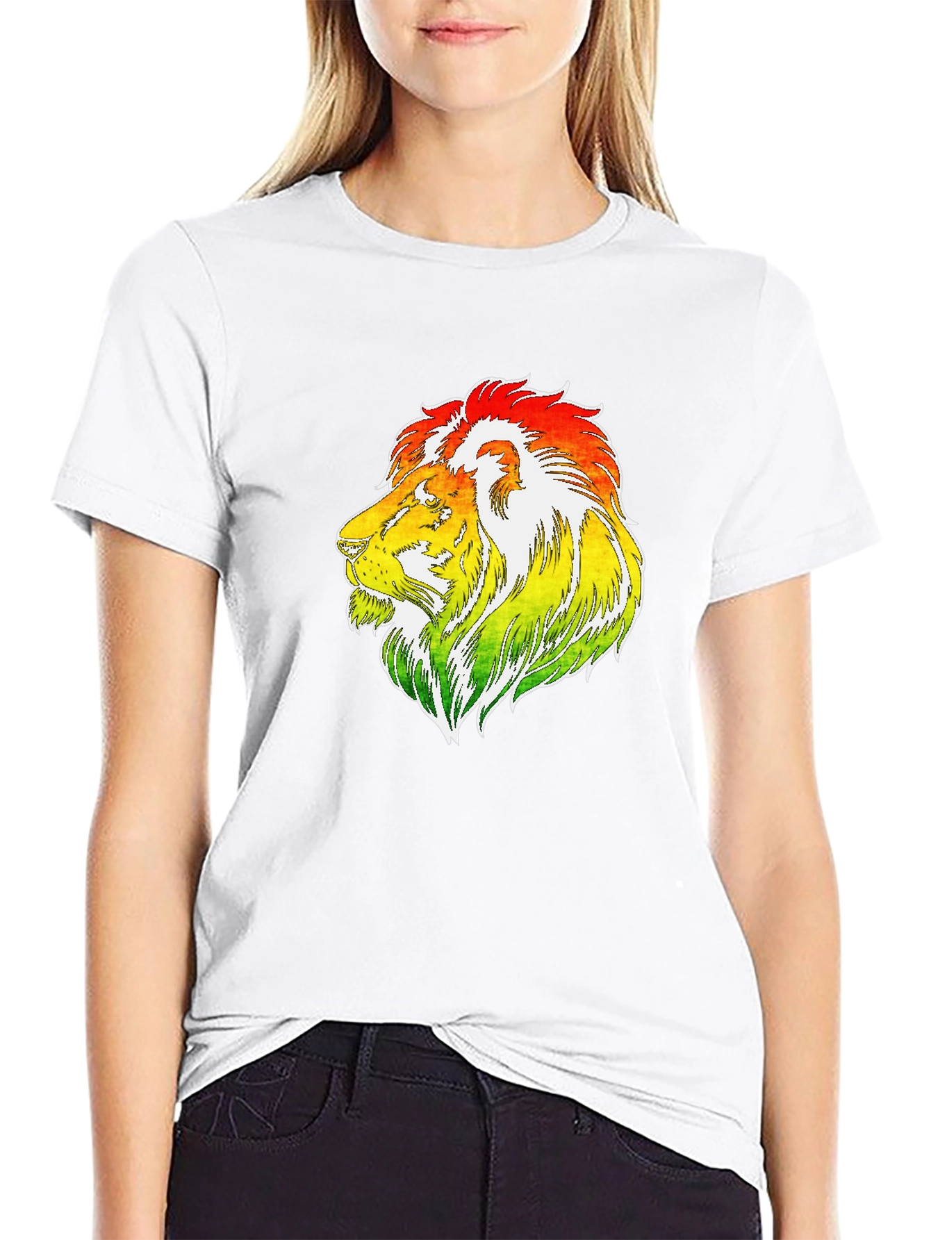 Rasta Lion Graphic T-Shirt - Reggae Style