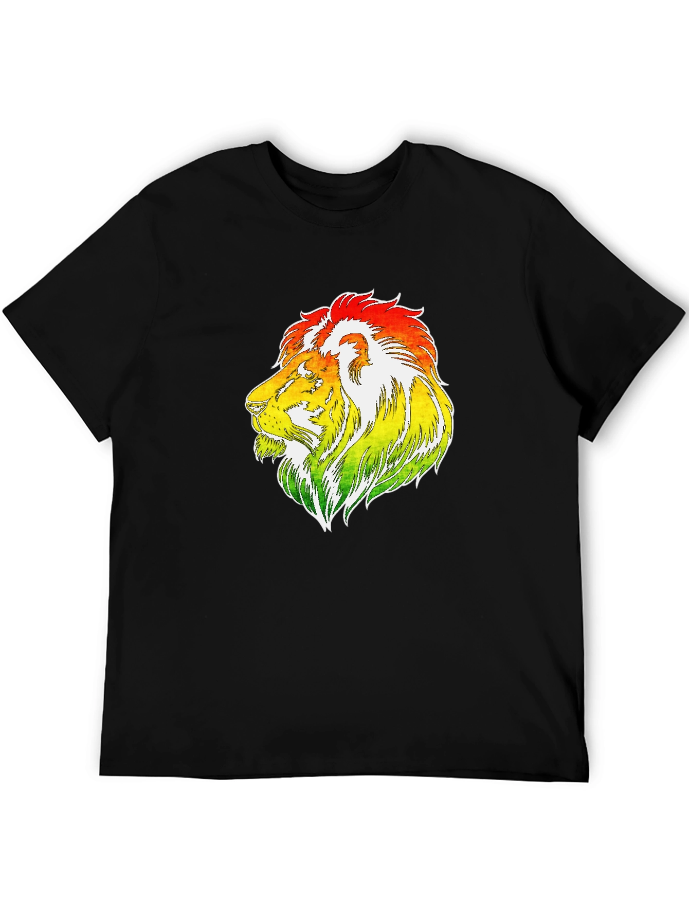 Rasta Lion Graphic T-Shirt - Reggae Style