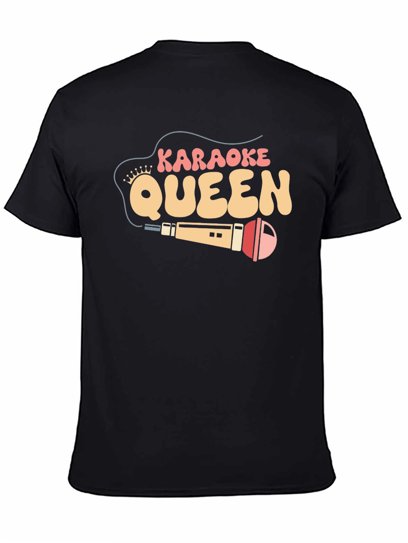 Karaoke Queen Black Graphic Tee