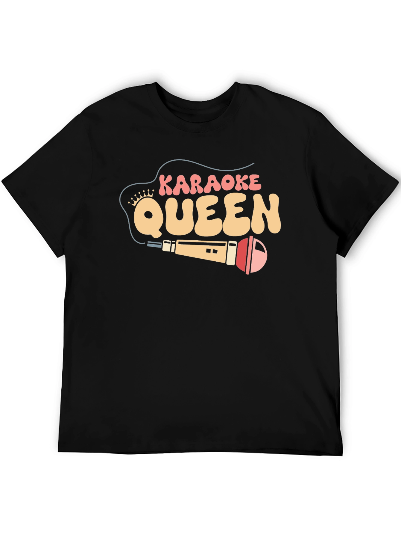 Karaoke Queen Black Graphic Tee