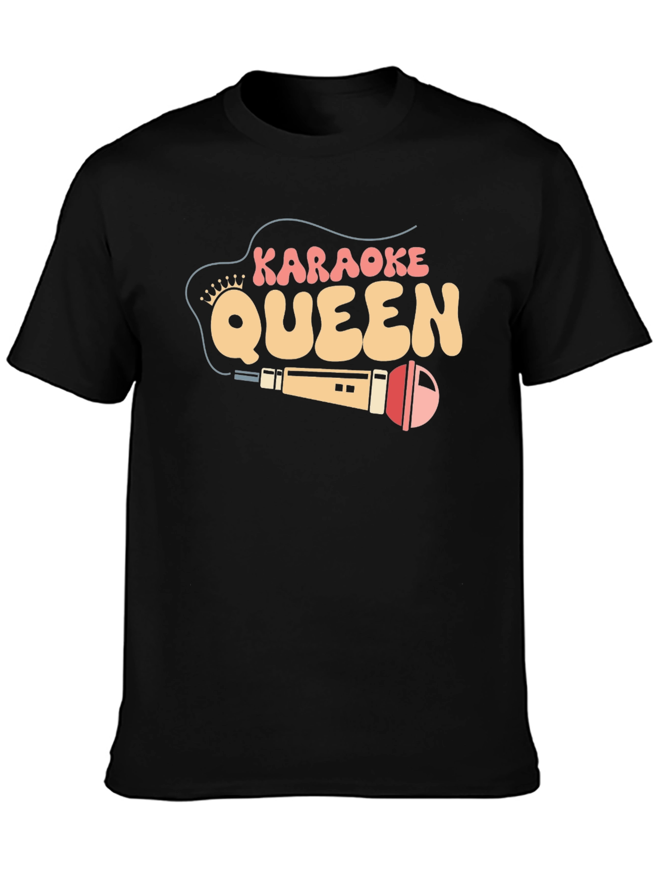 Karaoke Queen Black Graphic Tee