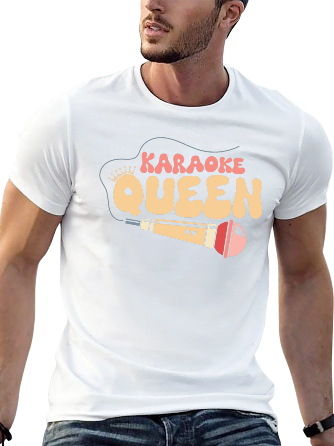 Karaoke Queen Black Graphic Tee