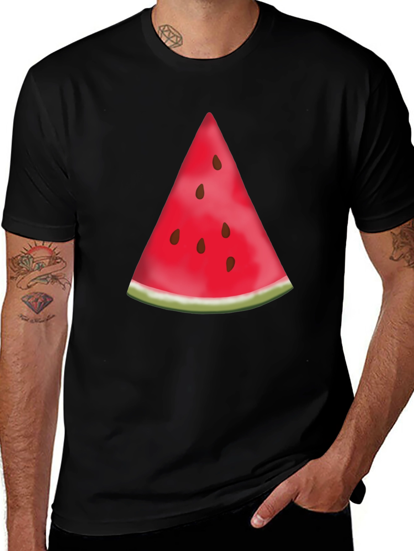 Watermelon Slice Graphic Tee - Summer Style