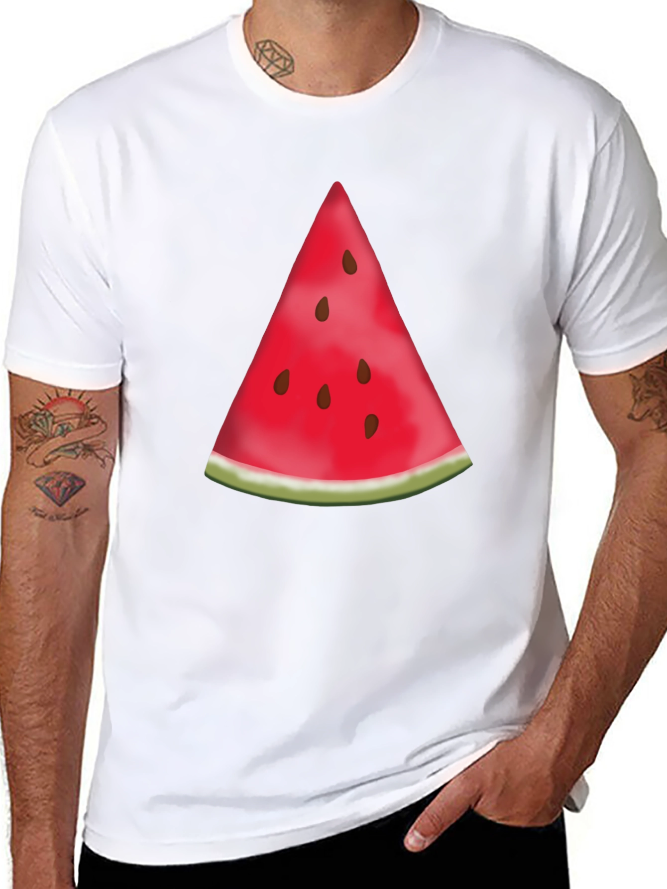 Watermelon Slice Graphic Tee - Summer Style