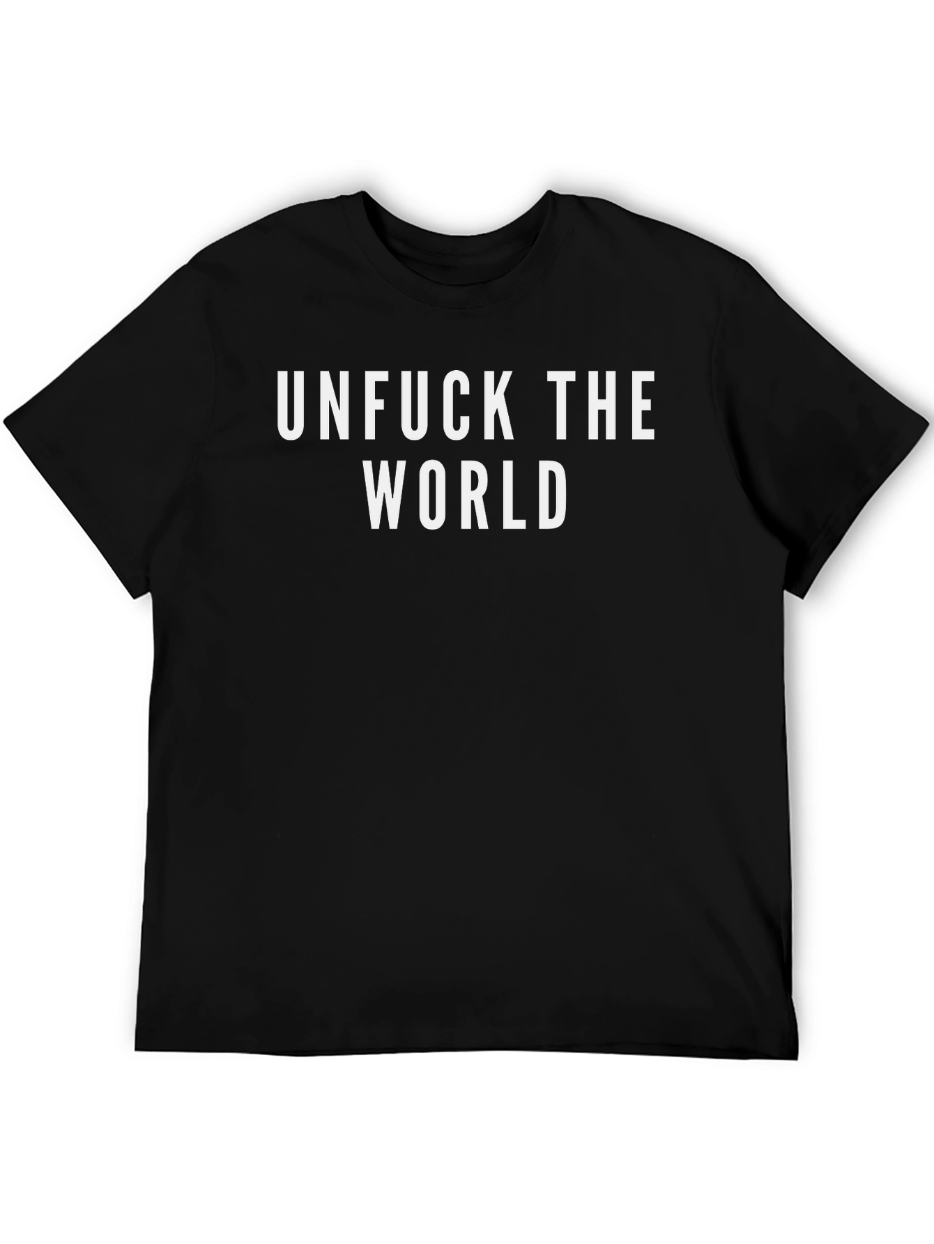 Unfuck The World Graphic Tee - Black