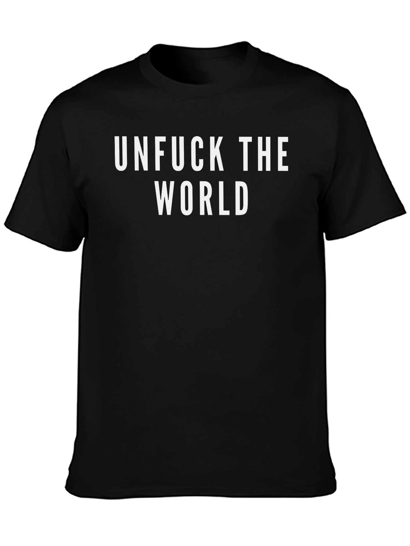 Unfuck The World Graphic Tee - Black