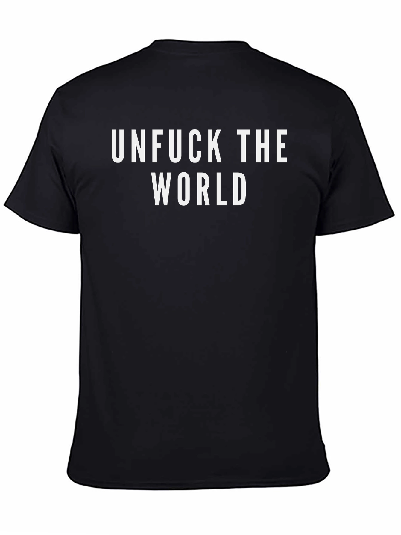 Unfuck The World Graphic Tee - Black