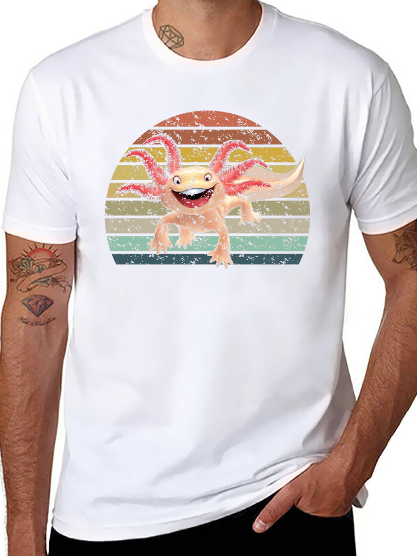 Retro Axolotl T-Shirt