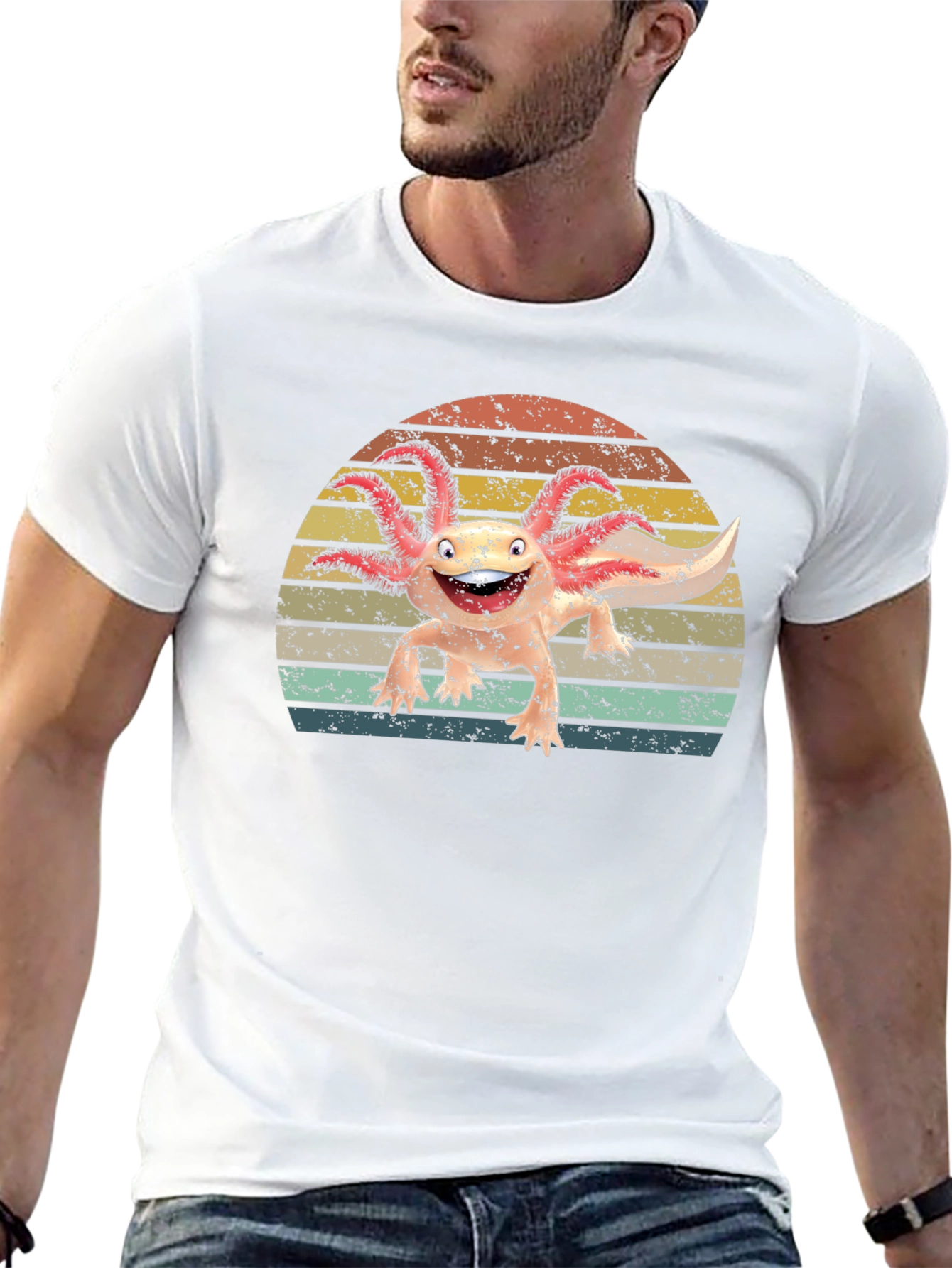 Retro Axolotl T-Shirt