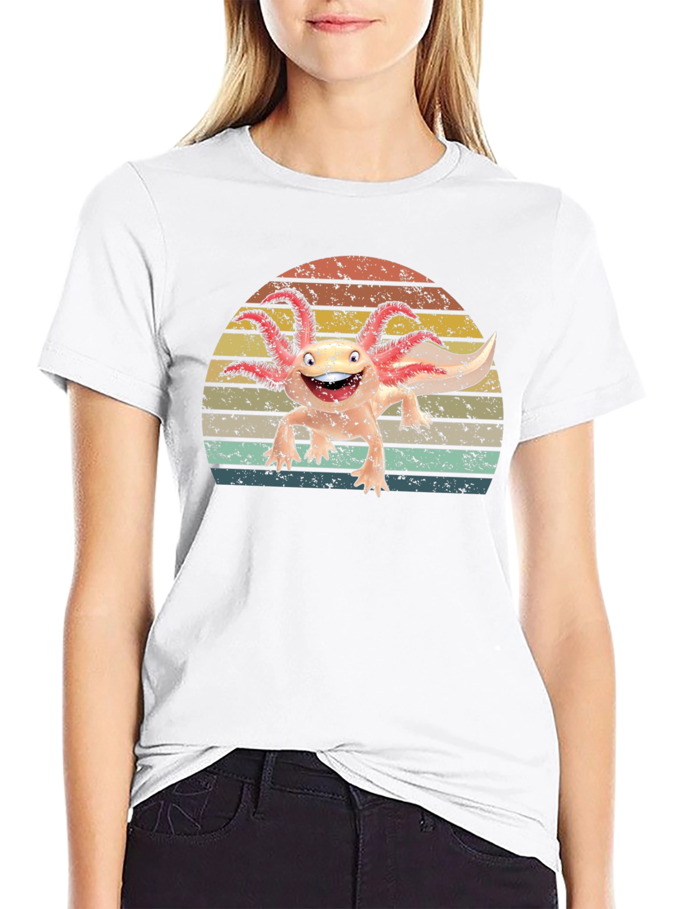 Retro Axolotl T-Shirt