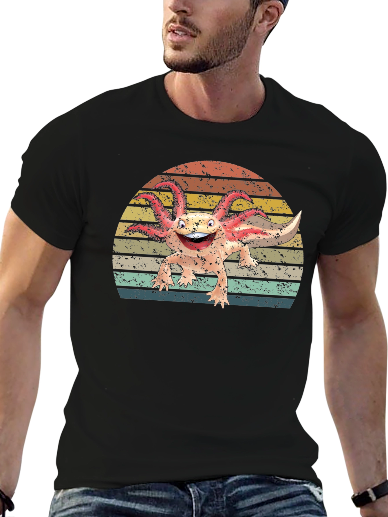 Retro Axolotl T-Shirt