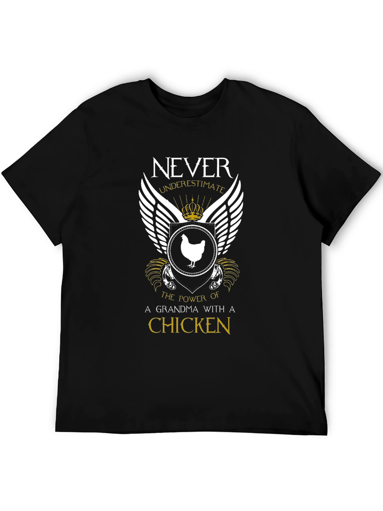Never Underestimate A Grandma With A Chicken T-Shirt