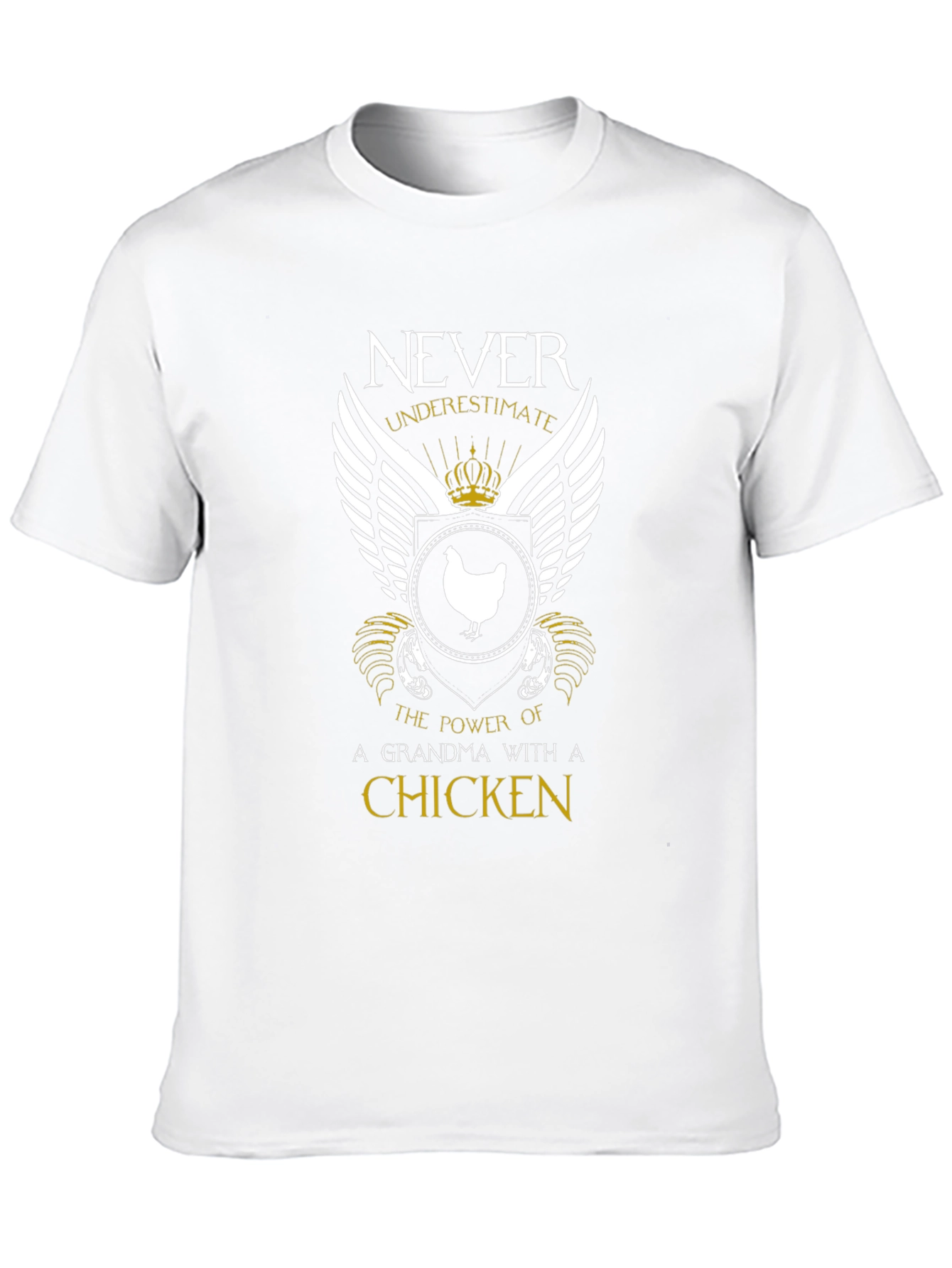 Never Underestimate A Grandma With A Chicken T-Shirt