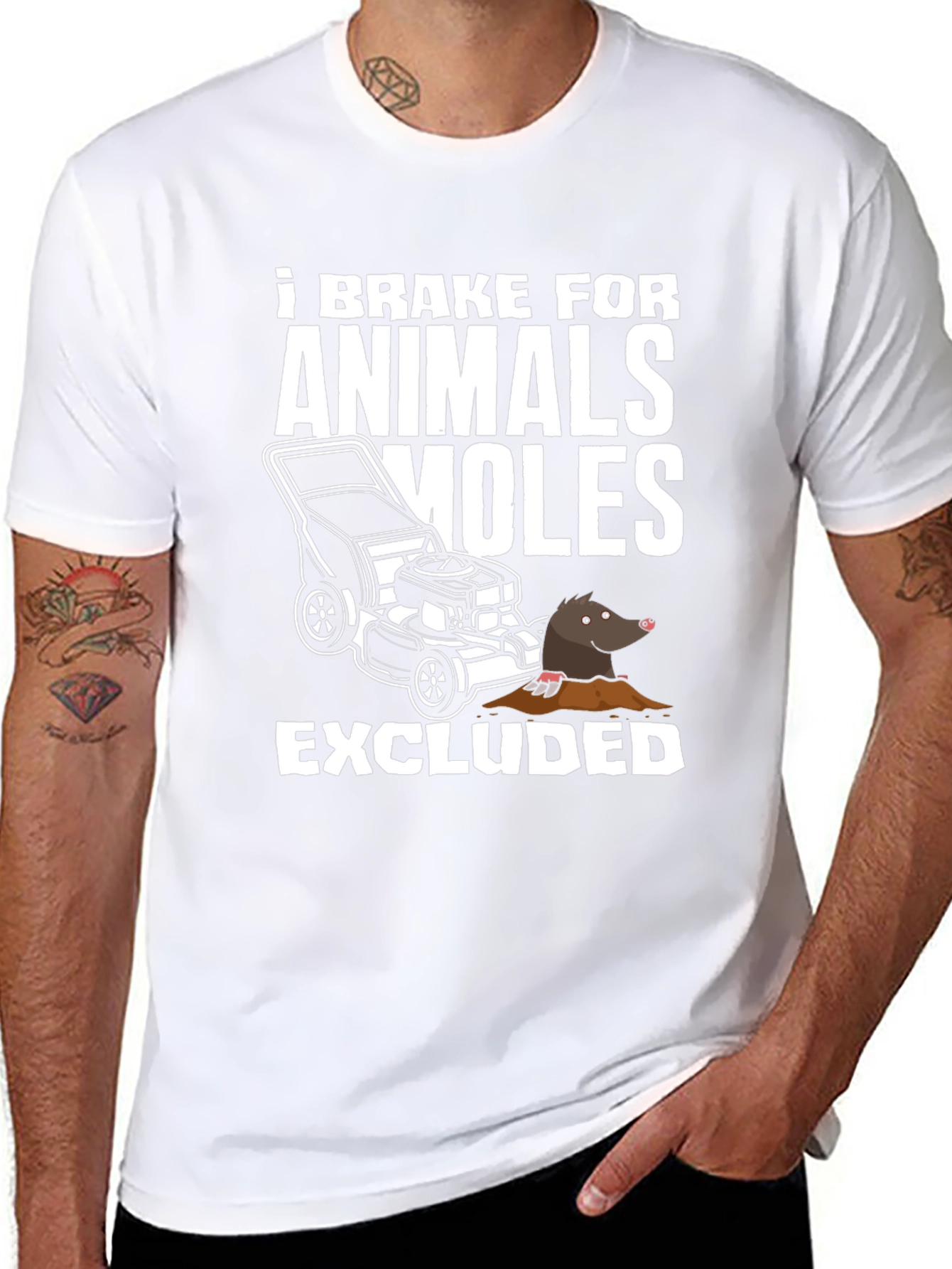 I Brake For Animals (Moles Excluded) T-Shirt