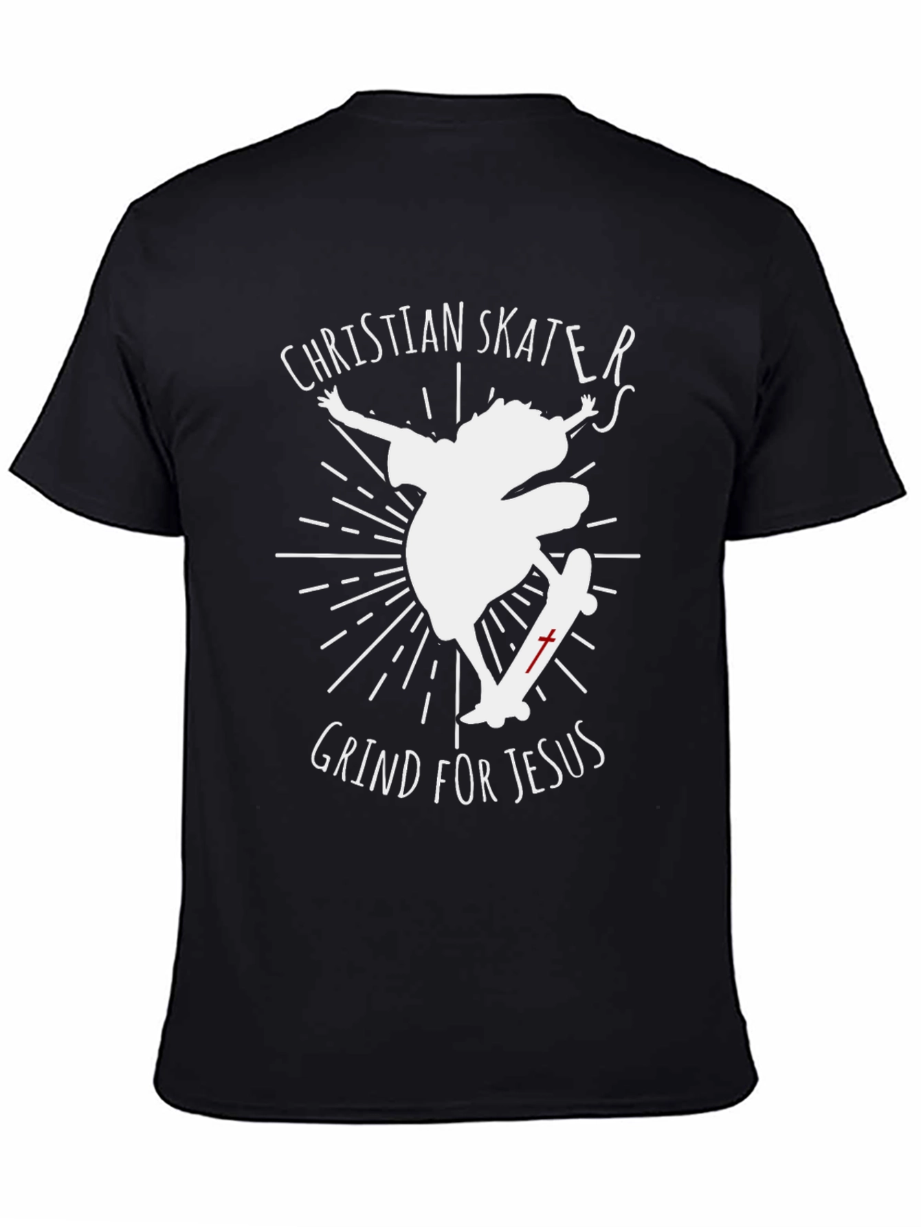 Christian Skater Graphic Tee - Grind for Jesus!