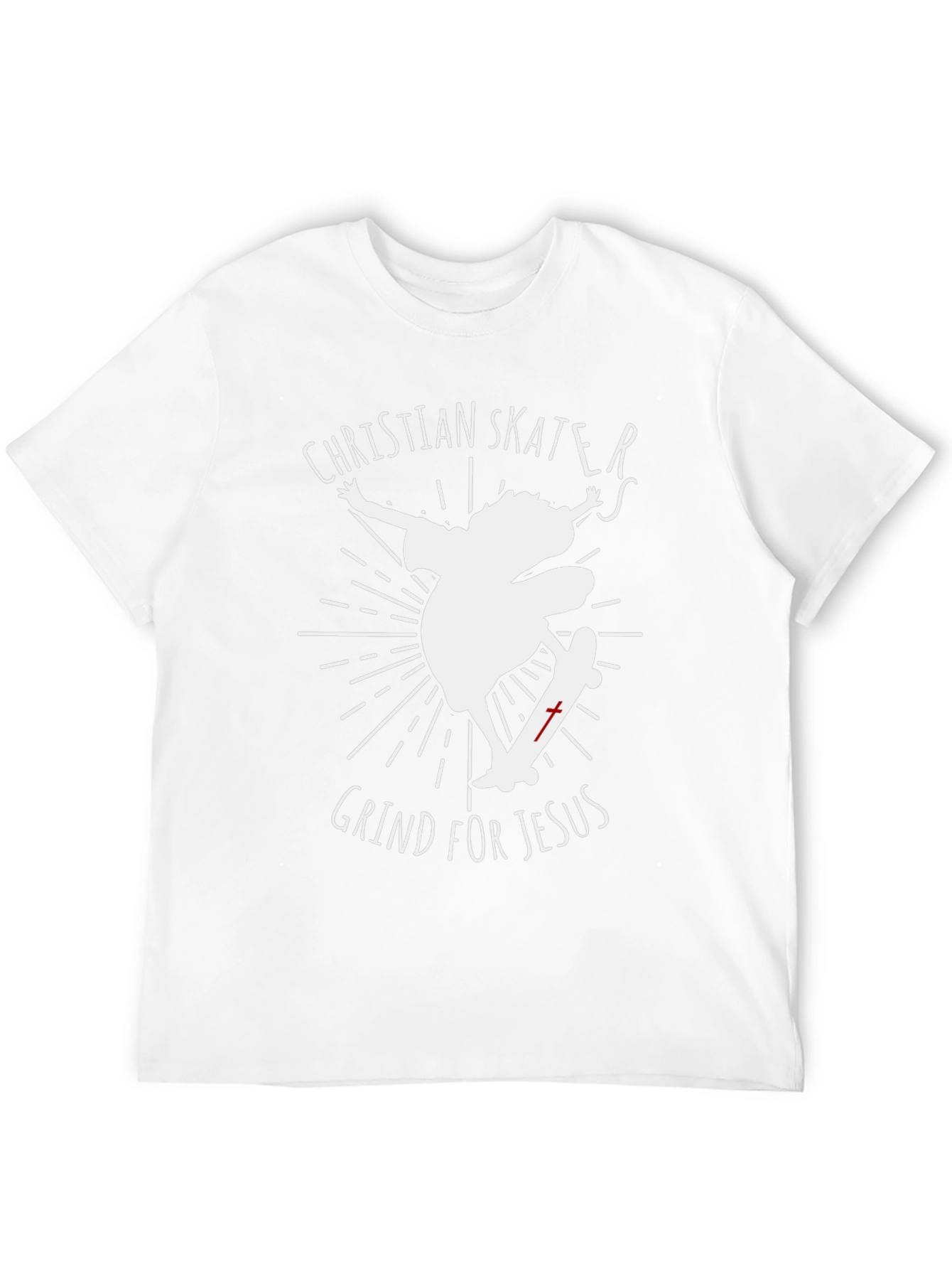 Christian Skater Graphic Tee - Grind for Jesus!