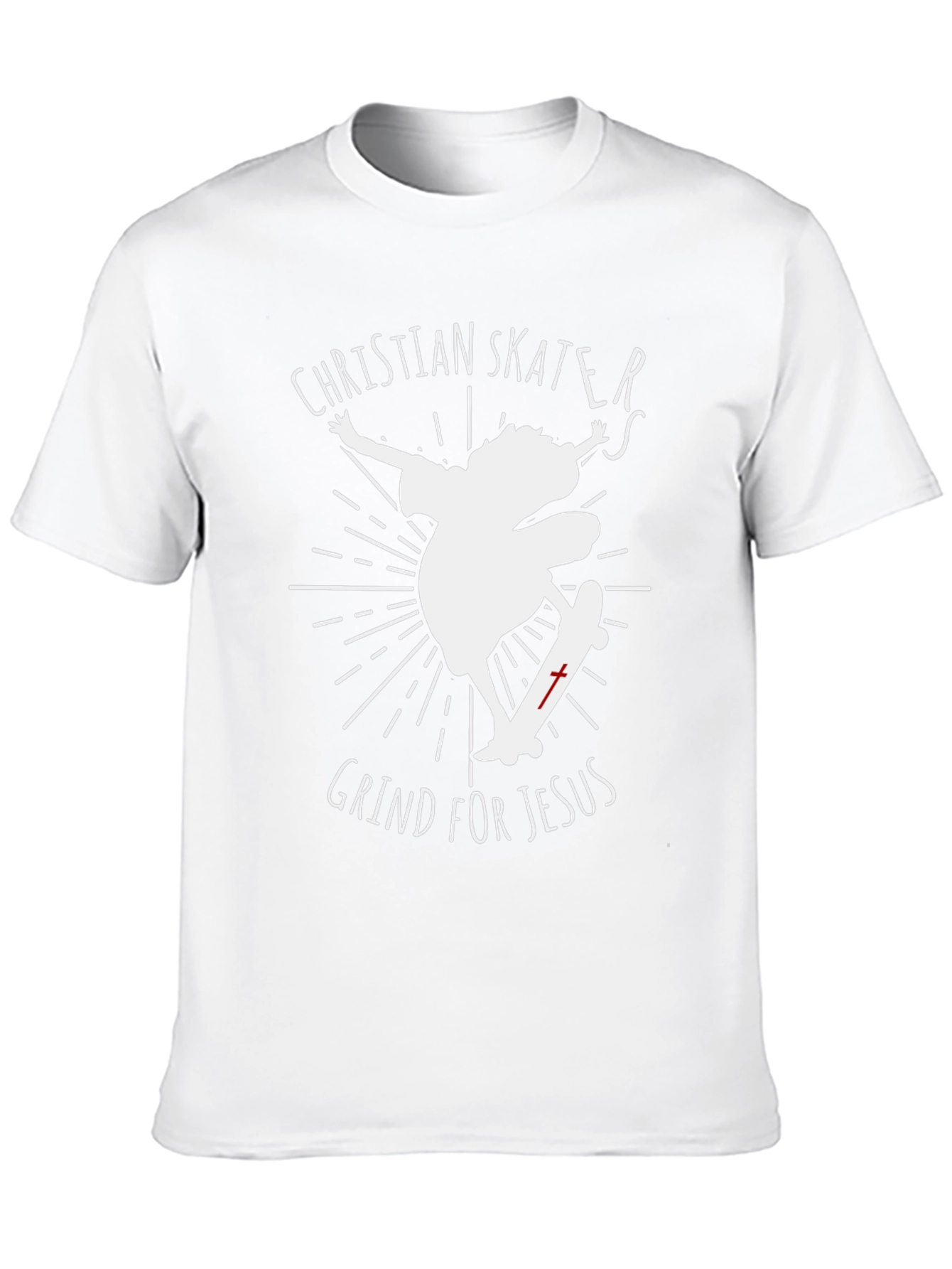 Christian Skater Graphic Tee - Grind for Jesus!